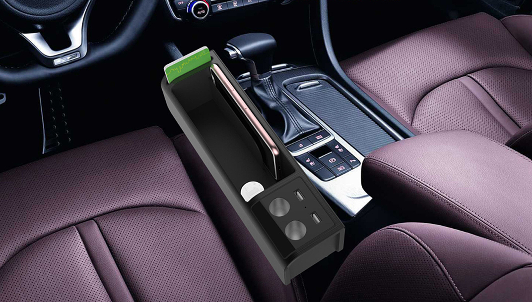 Vehicle mounted slot storage rack，