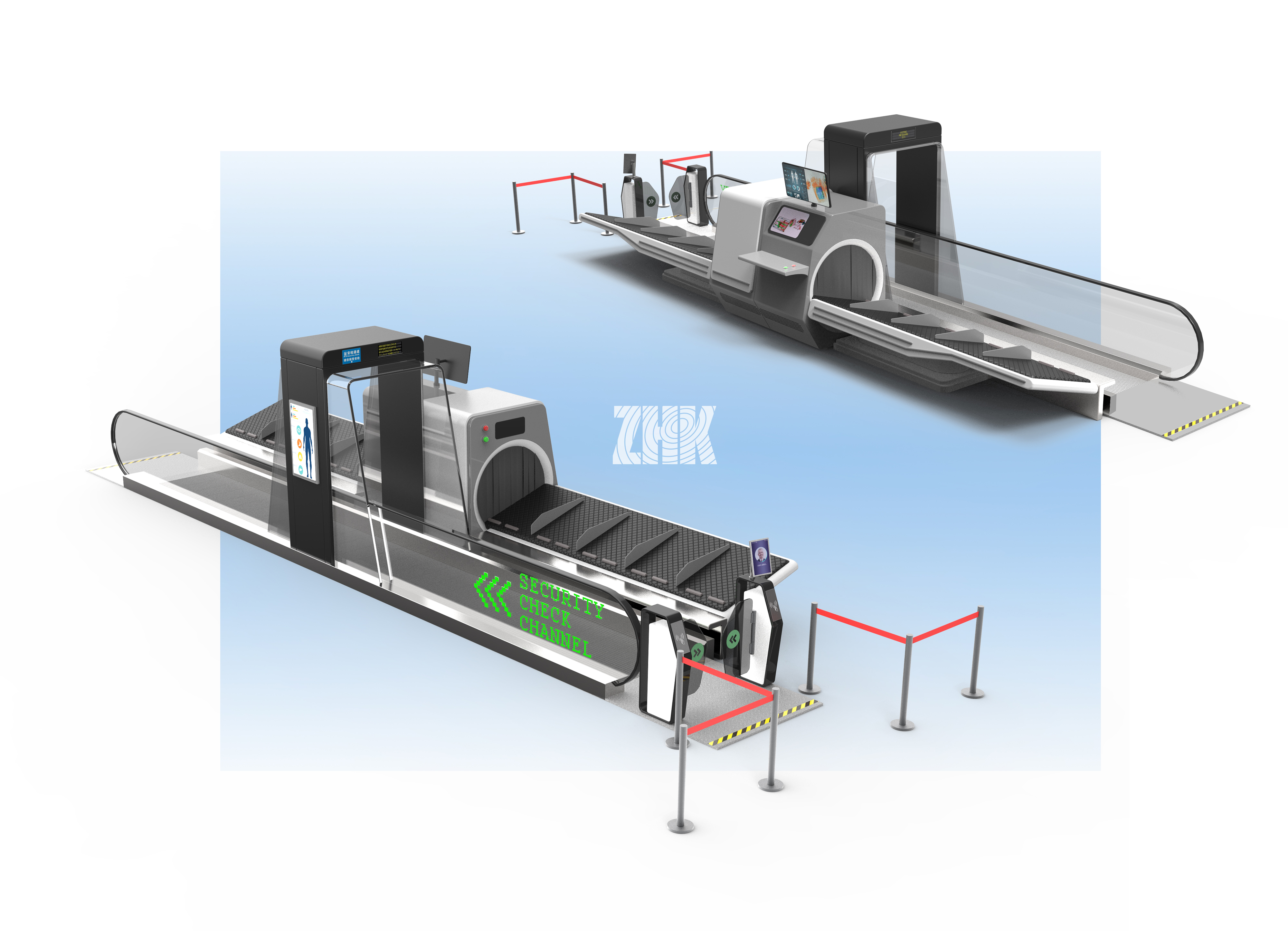 Graduation design, product design, subway security inspection，
