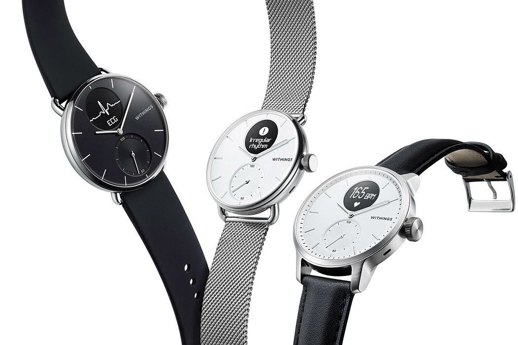 智能，手表，监测，健康，Withings，ScanWatch，