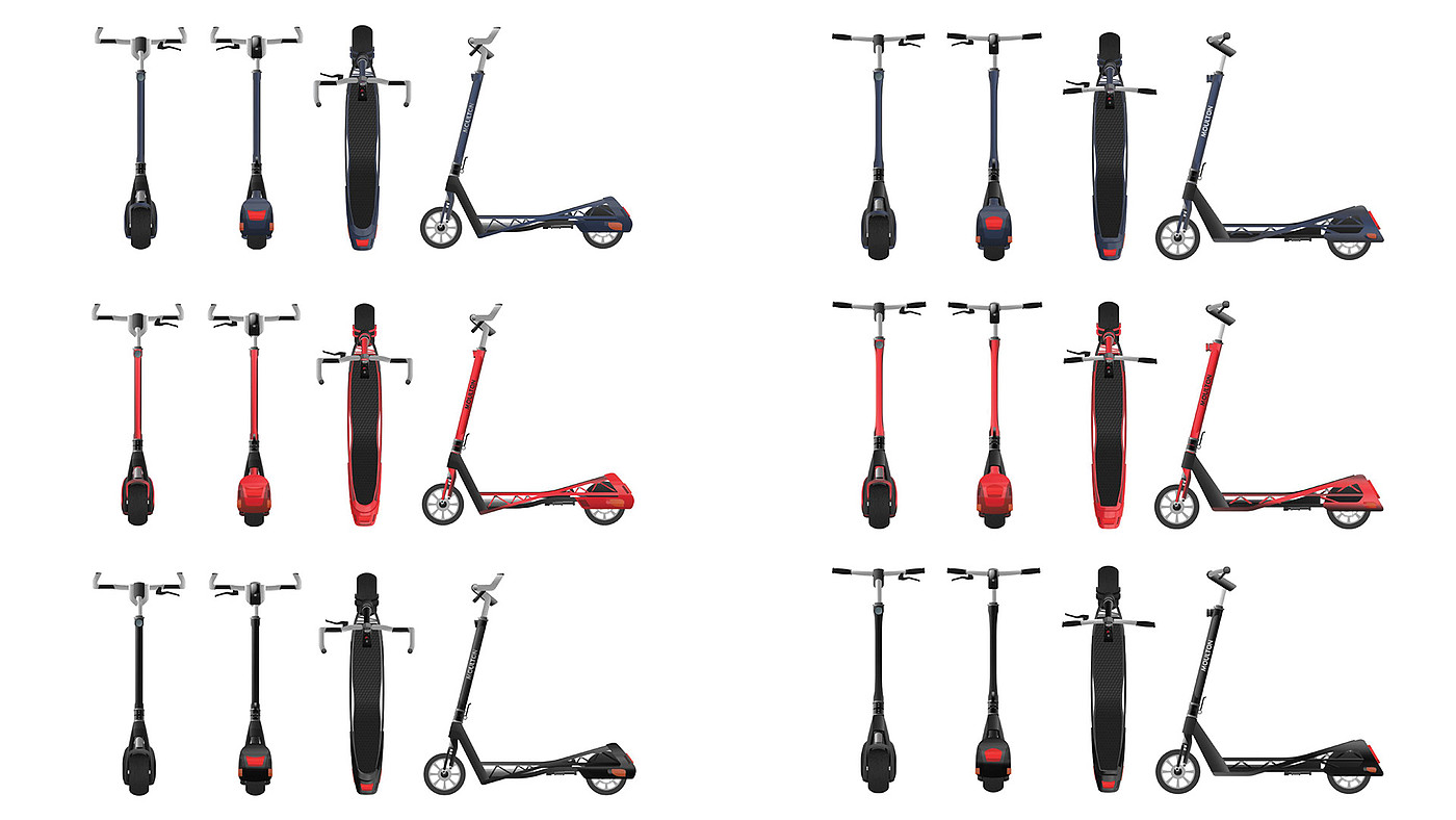 BK Hwang，Moulton 'AM'，black，Electric，Scooter，