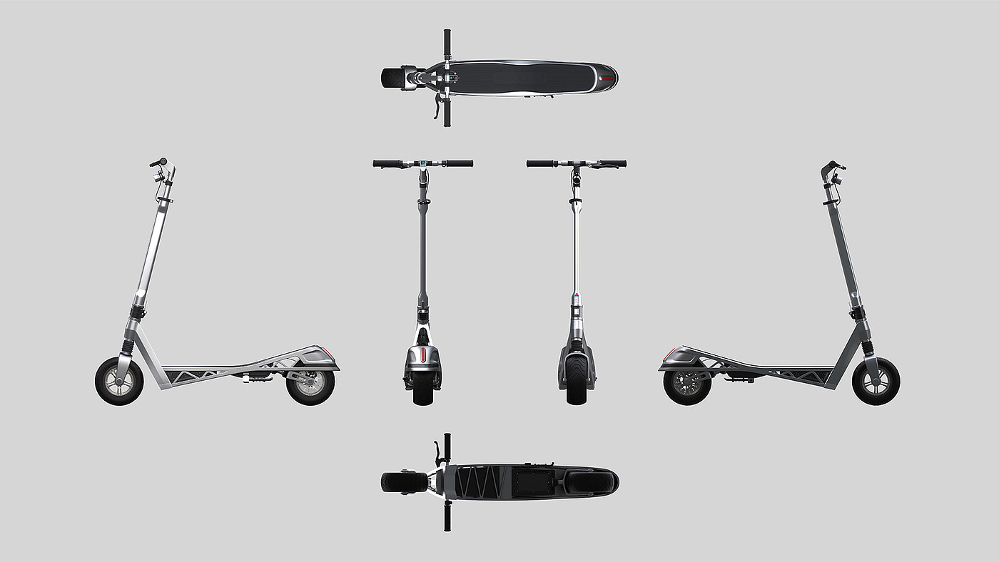 BK Hwang，Moulton 'AM'，black，Electric，Scooter，