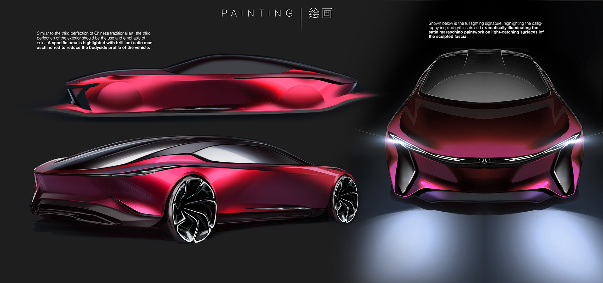 Automobile design，design scheme，sketch，automobile，