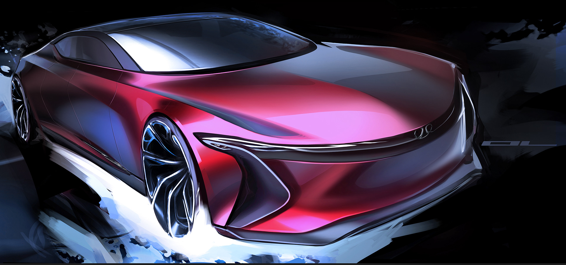 Automobile design，design scheme，sketch，automobile，