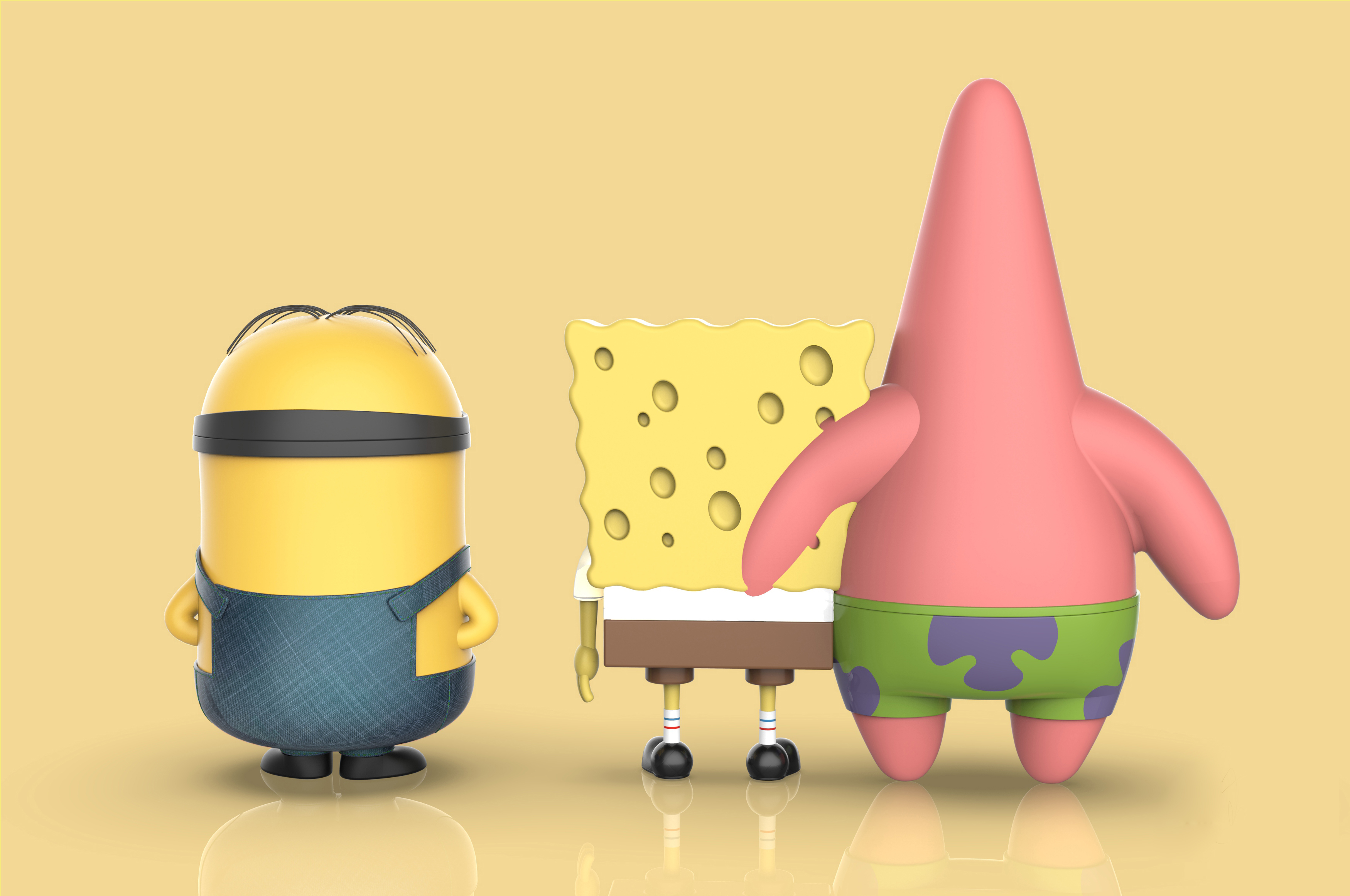 industrial design，comic，Minions，periphery，Spongebob，