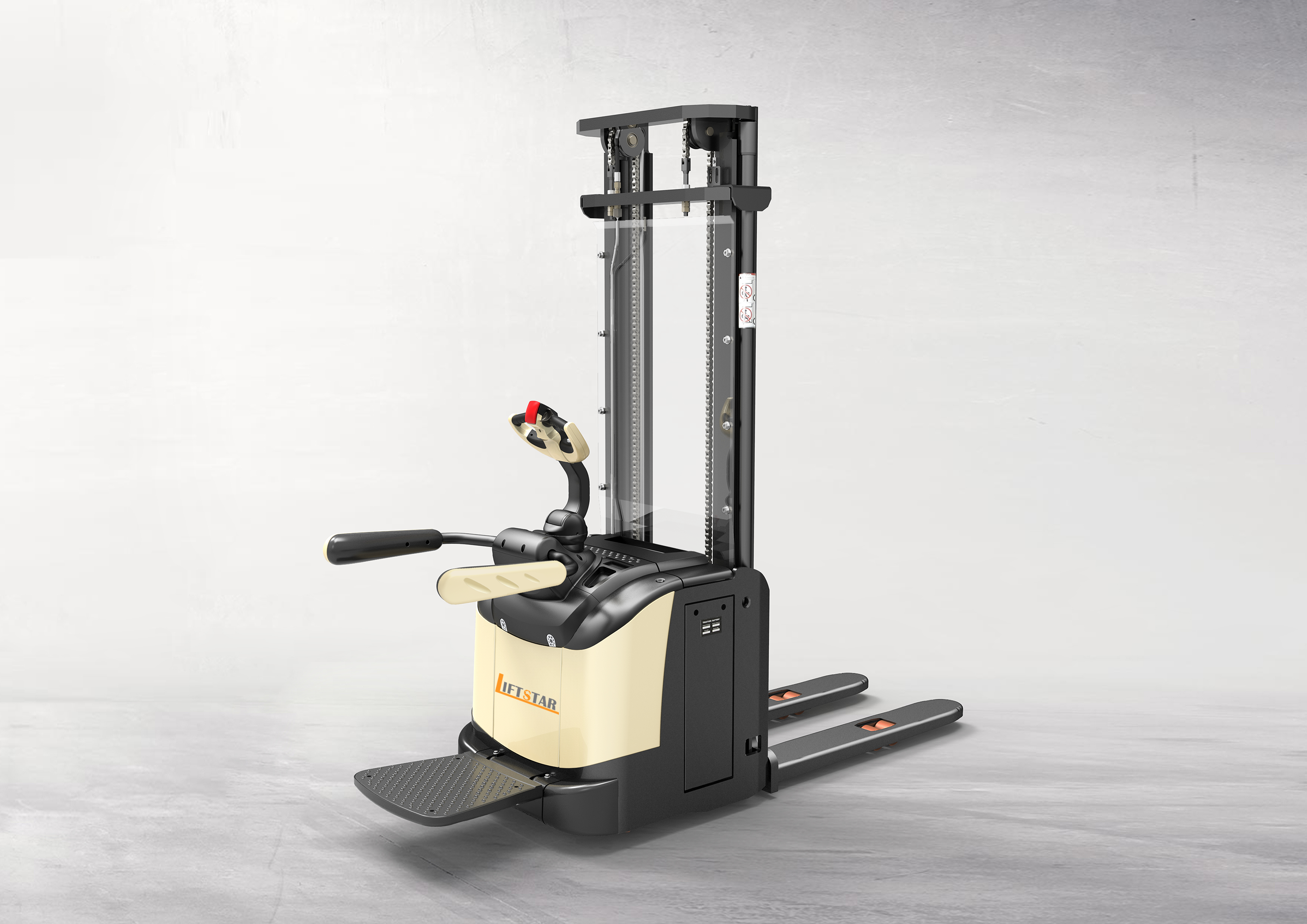 Multifunctional operating handle，Ergonomic layout，Permanent magnet motor drive，Folding pedal，Stacker，Electric，