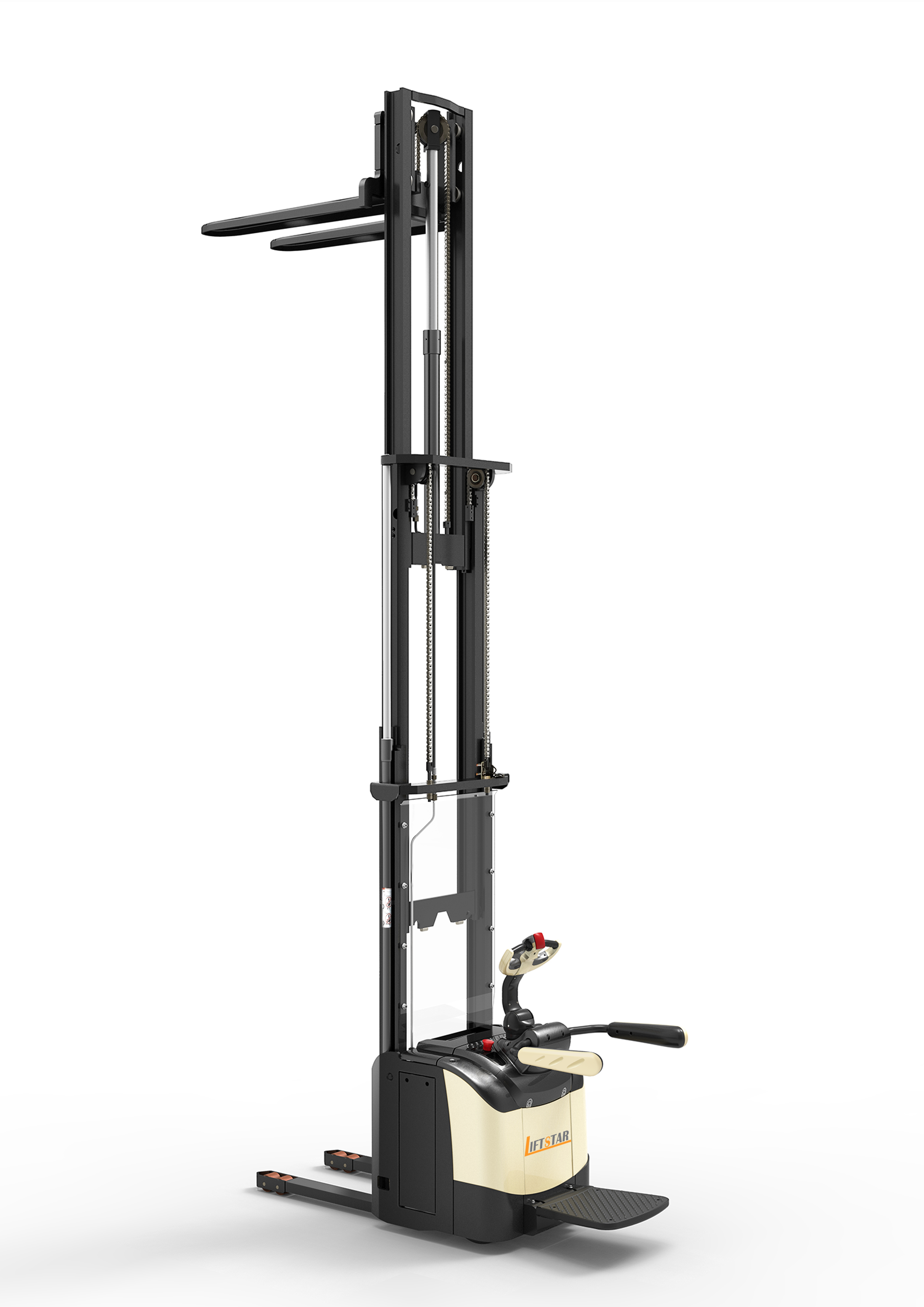 Multifunctional operating handle，Ergonomic layout，Permanent magnet motor drive，Folding pedal，Stacker，Electric，