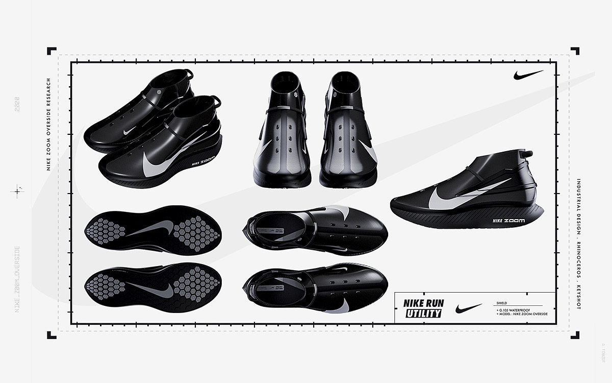黑色，跑鞋，Nike Zoom，