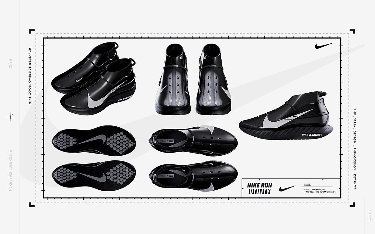 black，Running shoes，Nike Zoom，
