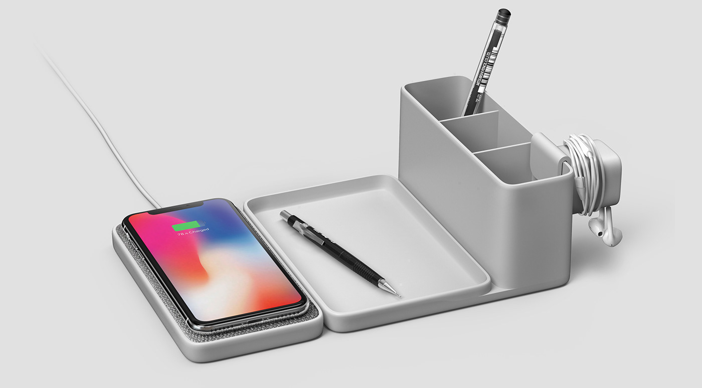 Wireless Charger N，wireless charger ，white，