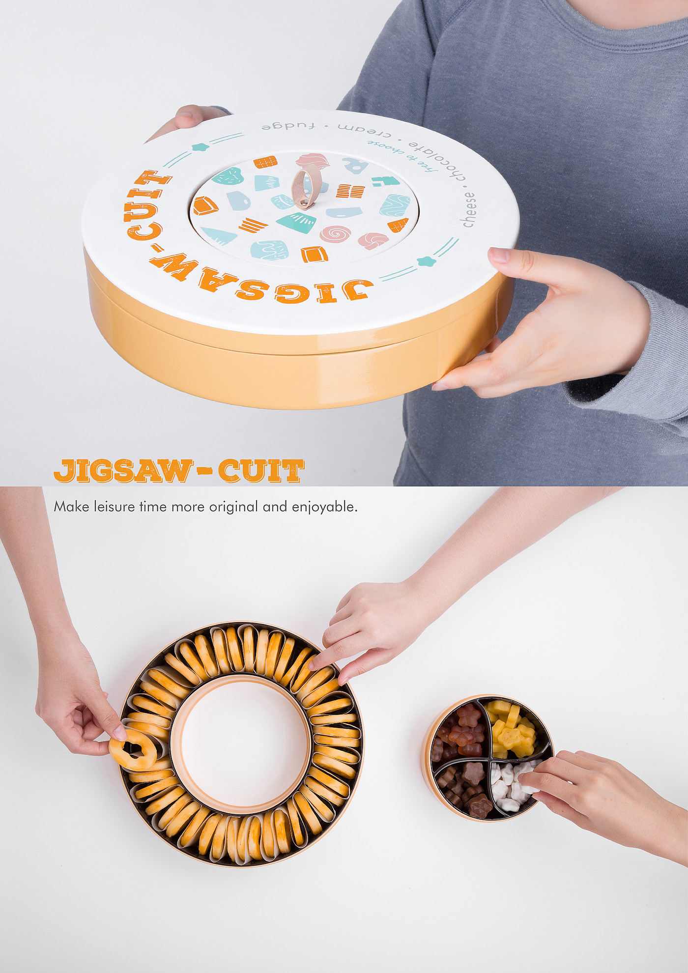 Food design，biscuit，Jigsaw puzzle，combination，flavor，