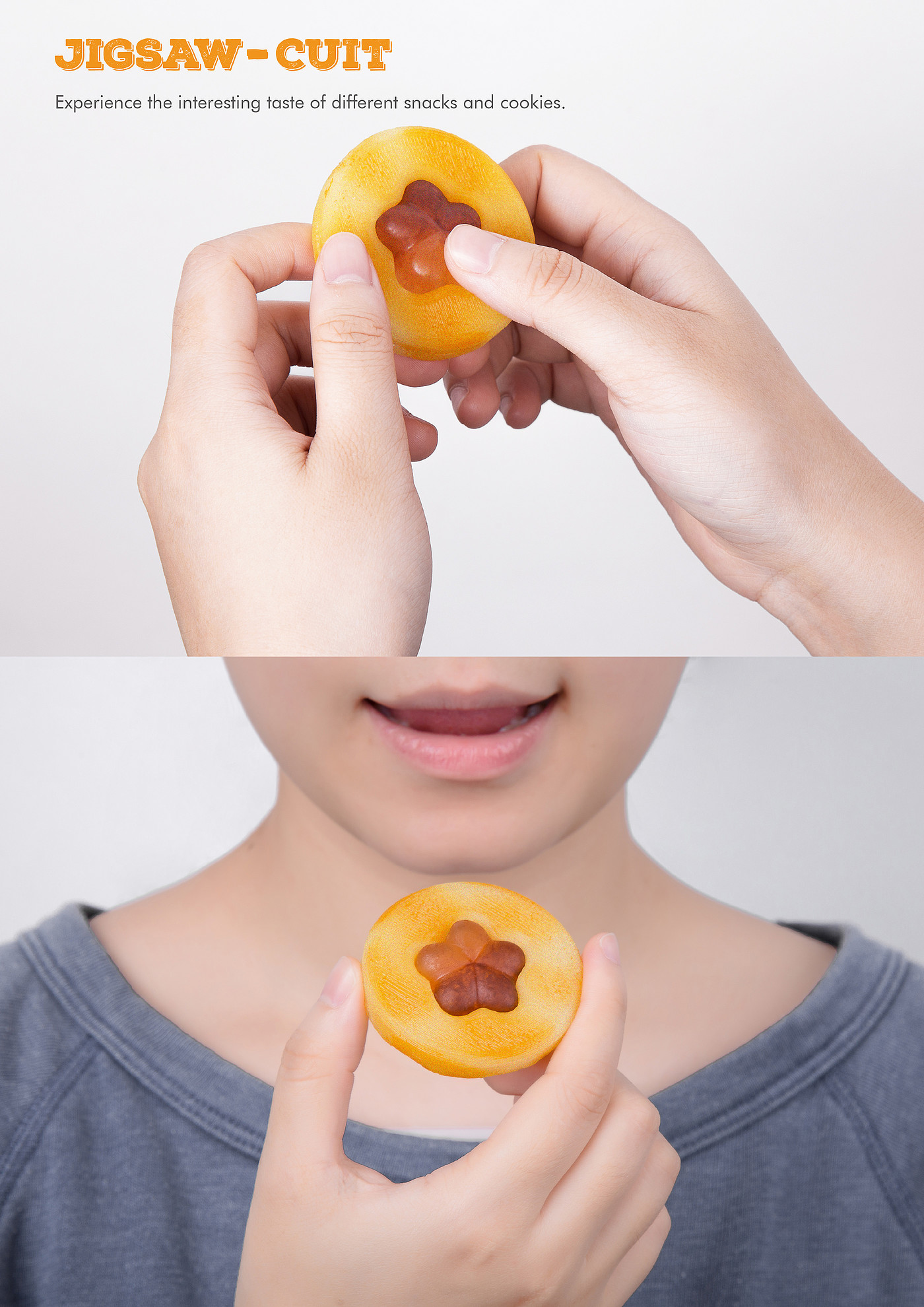 Food design，biscuit，Jigsaw puzzle，combination，flavor，