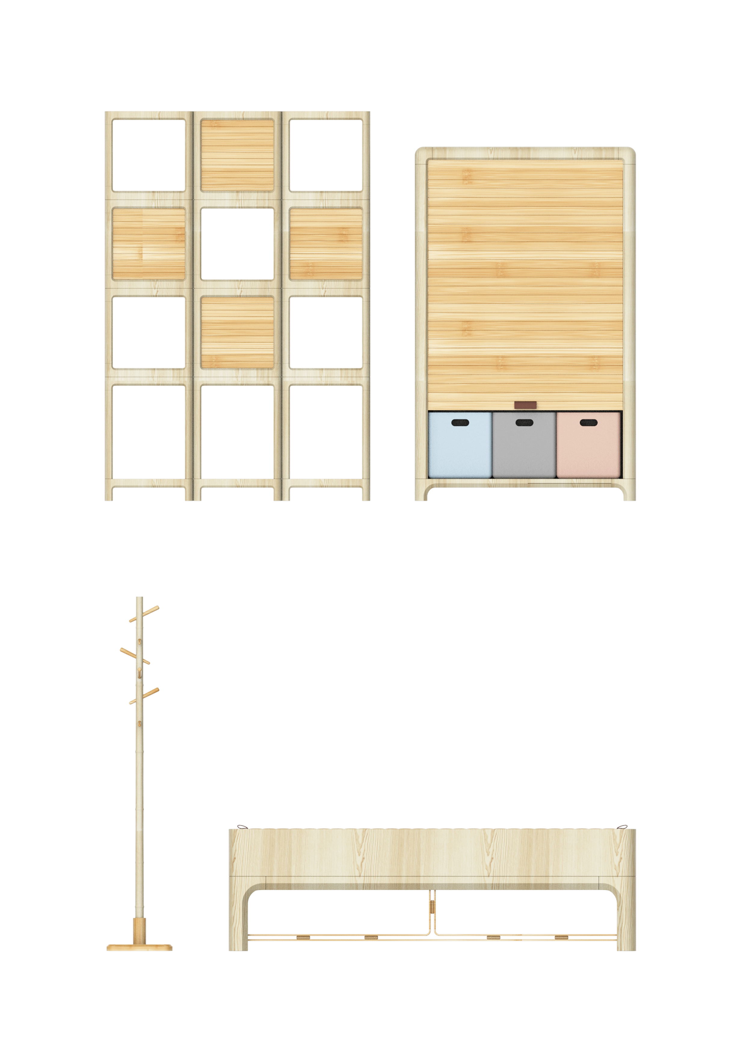 Bamboo and wood home，
