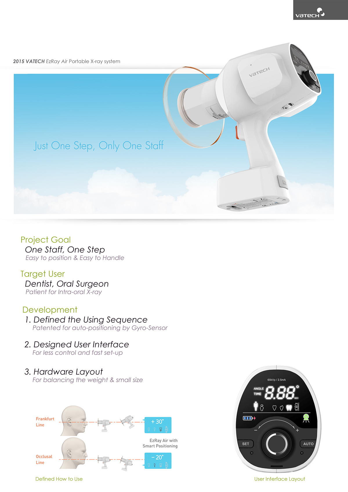 Dental x-ray system，Portable X-ray system，Recliner type，medical care，product design，