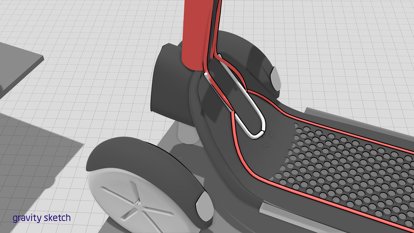 Electric scooter，Ecological environmental protection，Internet of things，Hand drawing + modeling，