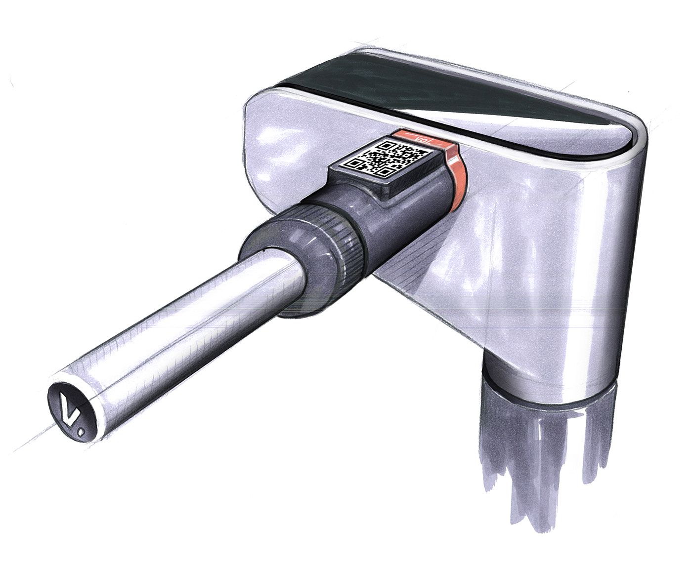 Electric scooter，Ecological environmental protection，Internet of things，Hand drawing + modeling，