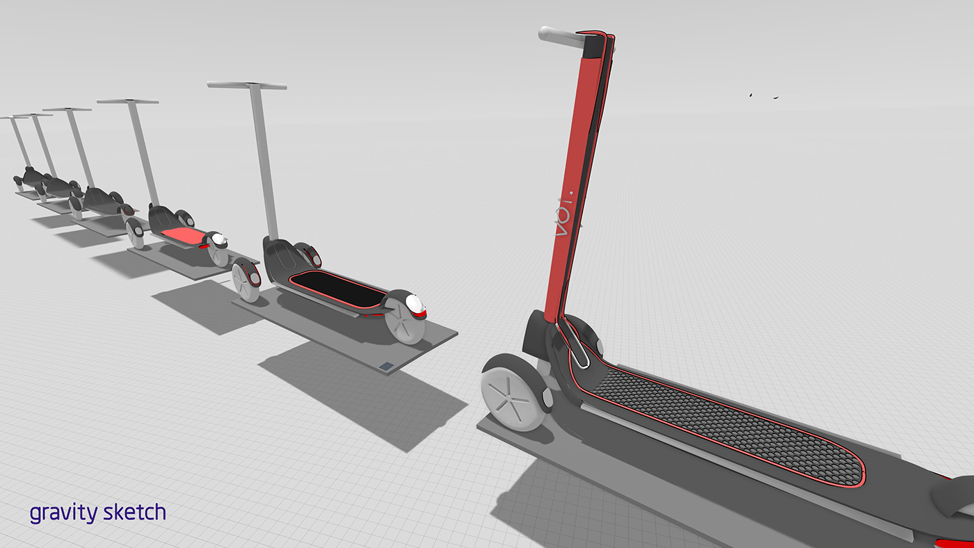Electric scooter，Ecological environmental protection，Internet of things，Hand drawing + modeling，