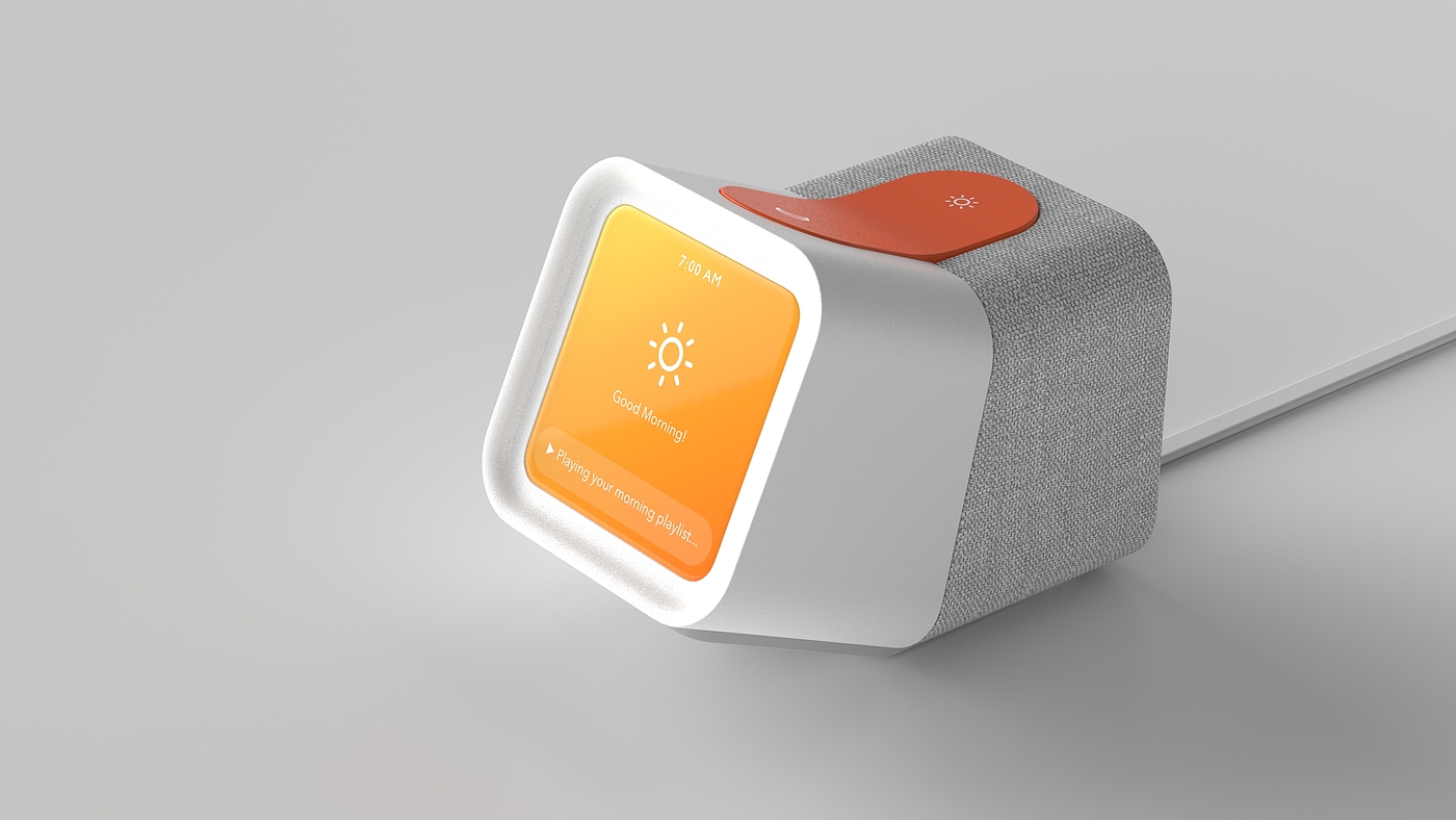 Intelligent alarm clock，industrial design，Seesaw，