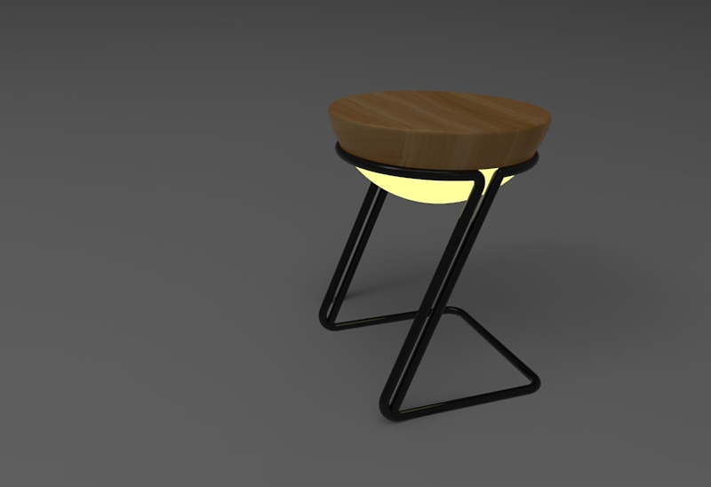 Night light，Side table，Log，modern，Simplicity，