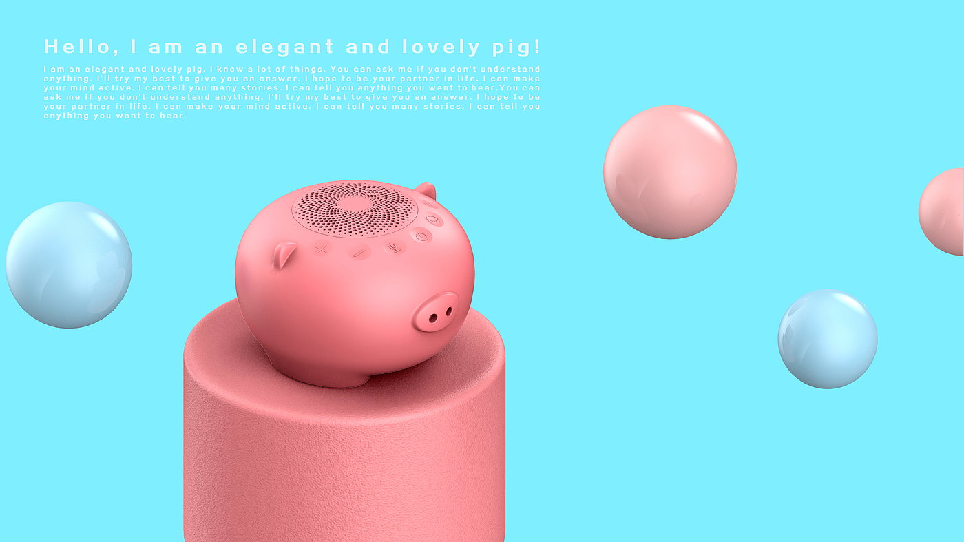 Piggy speaker，Children's story machine，Children's speaker，Little mouse，Story machine，loudspeaker box，Festive，lovely，