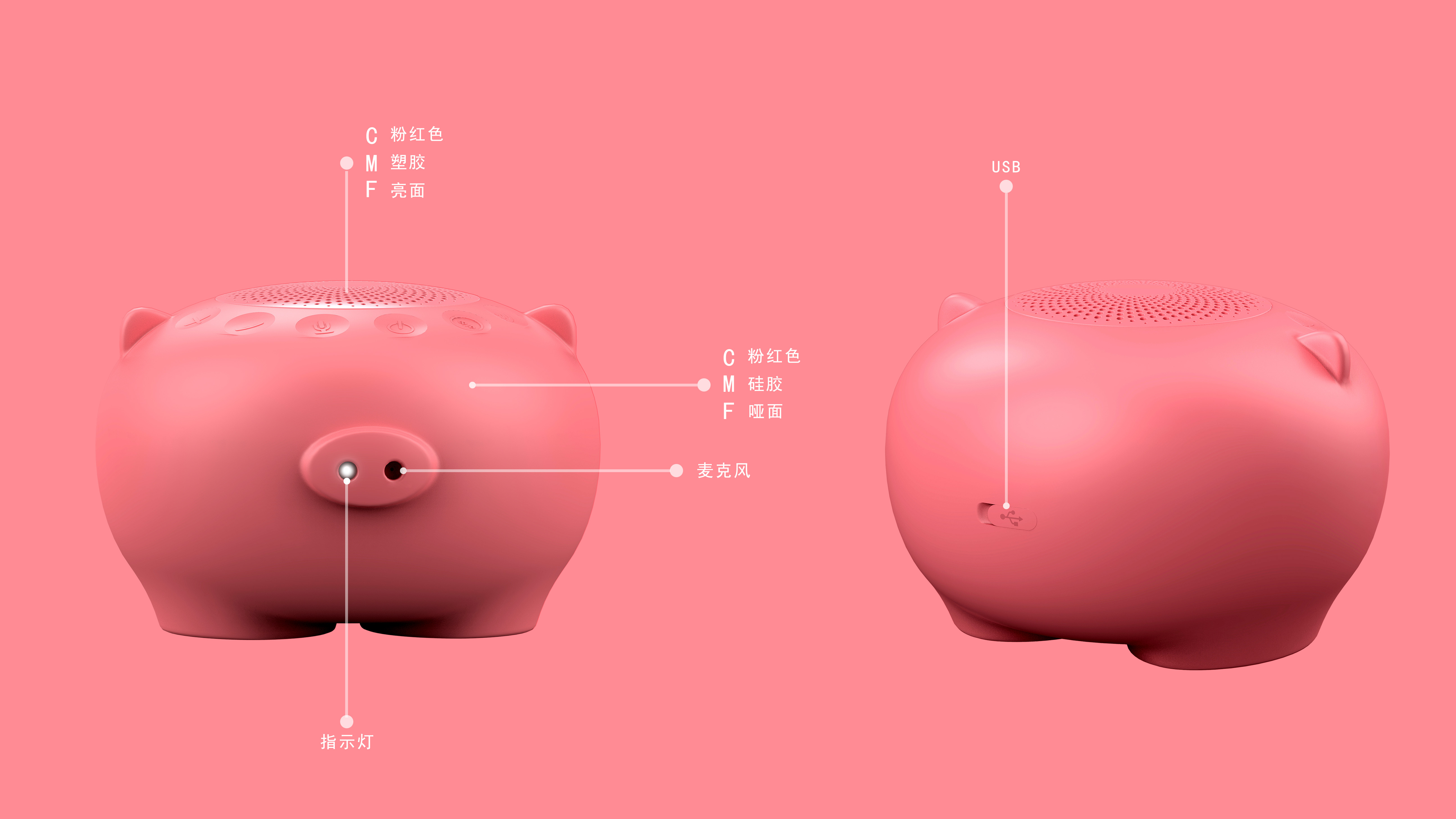 Piggy speaker，Children's story machine，Children's speaker，Little mouse，Story machine，loudspeaker box，Festive，lovely，