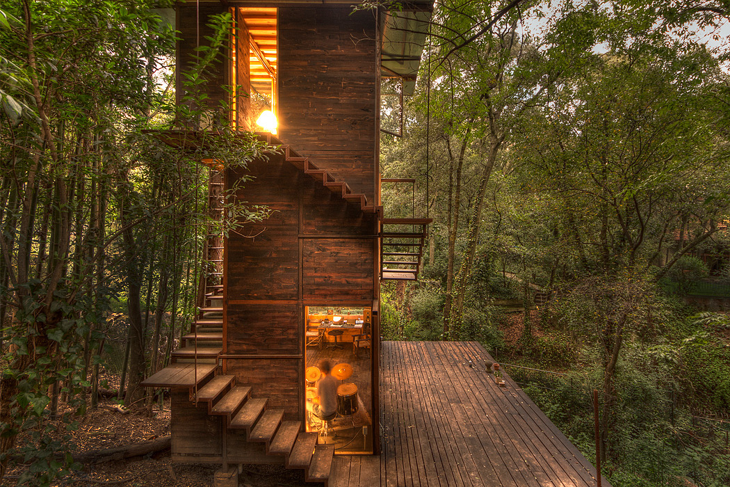 Tree House，log cabin，Architecture，industrial design，