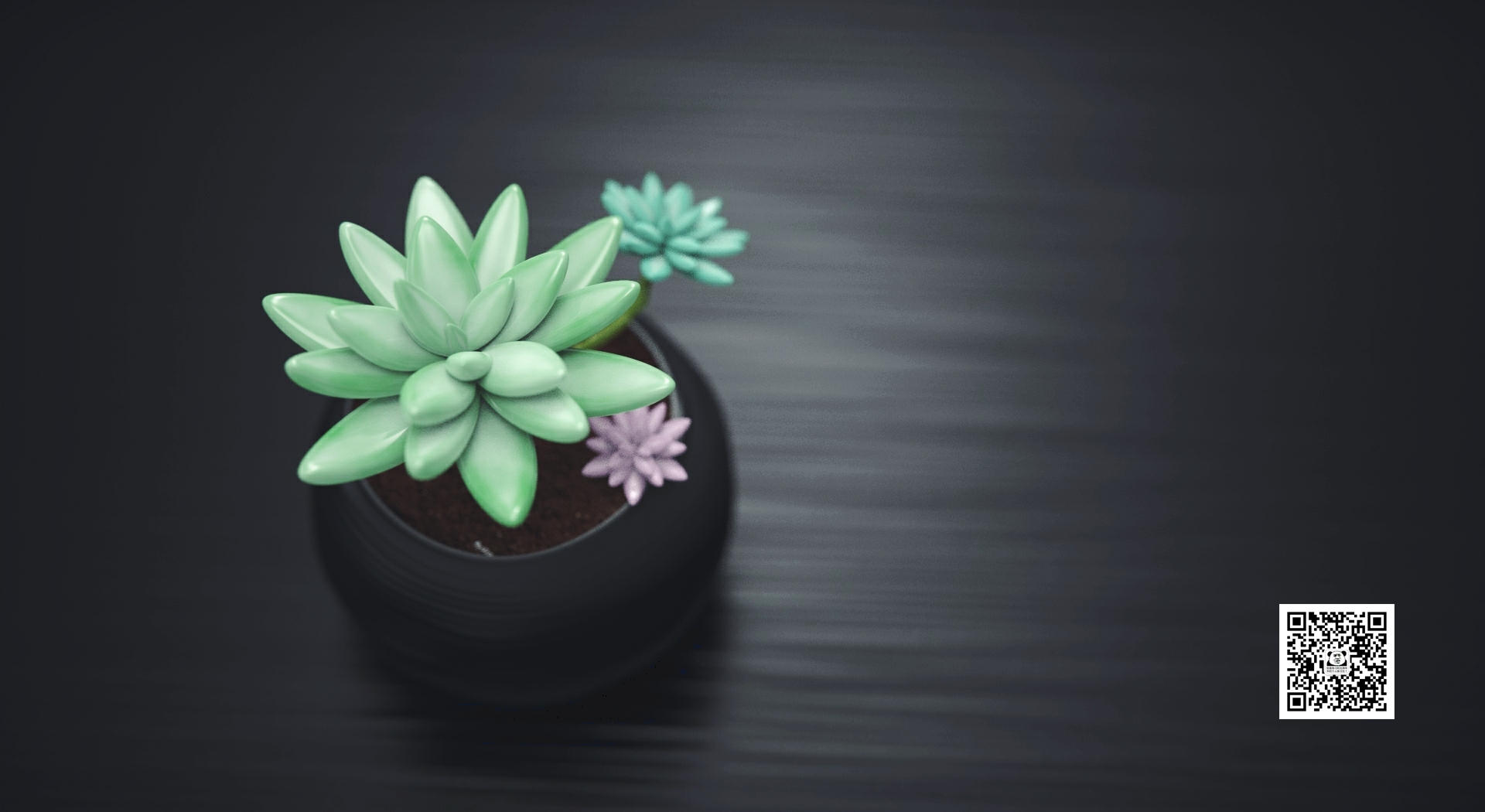 Pure rendering，Plastic material，curvature，