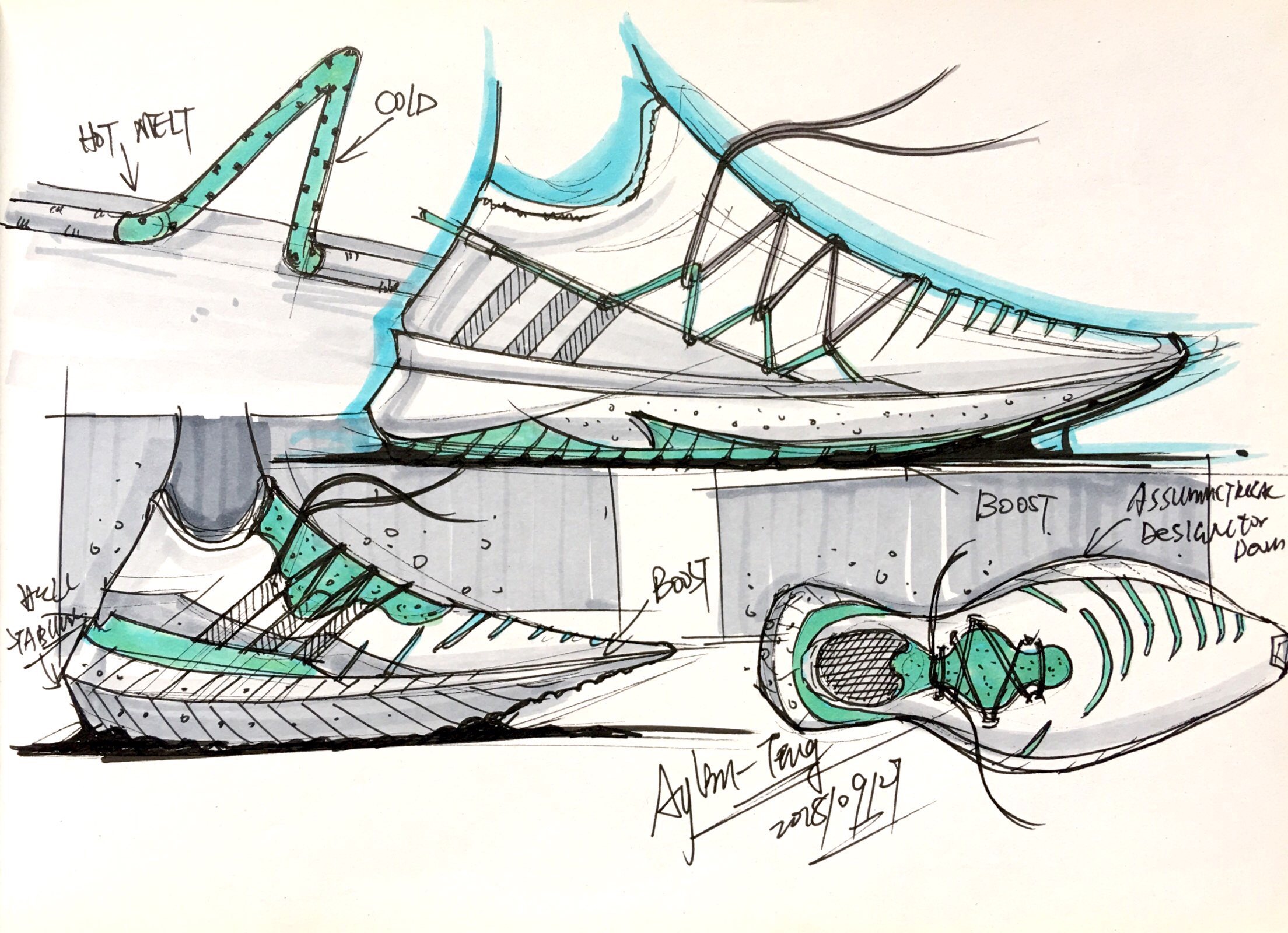 Teng Yilin，Hand drawn product design，Hand drawn industrial design，Designer's hand-painted book，Pursue dream Jiangnan Design Postgraduate Entrance Examination，