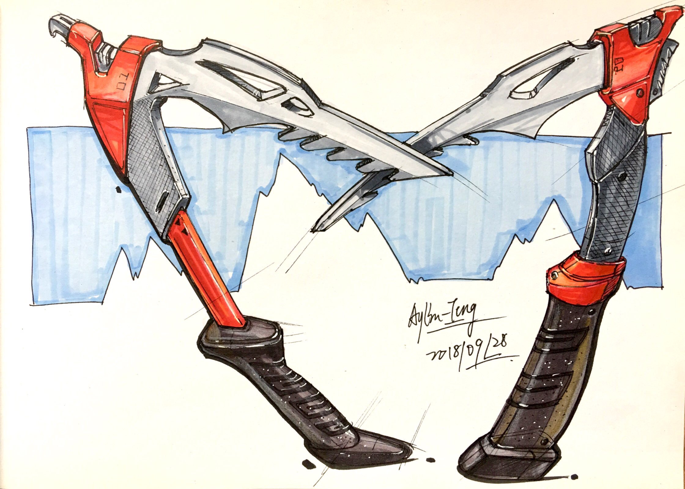 Teng Yilin，Hand drawn product design，Hand drawn industrial design，Designer's hand-painted book，Pursue dream Jiangnan Design Postgraduate Entrance Examination，