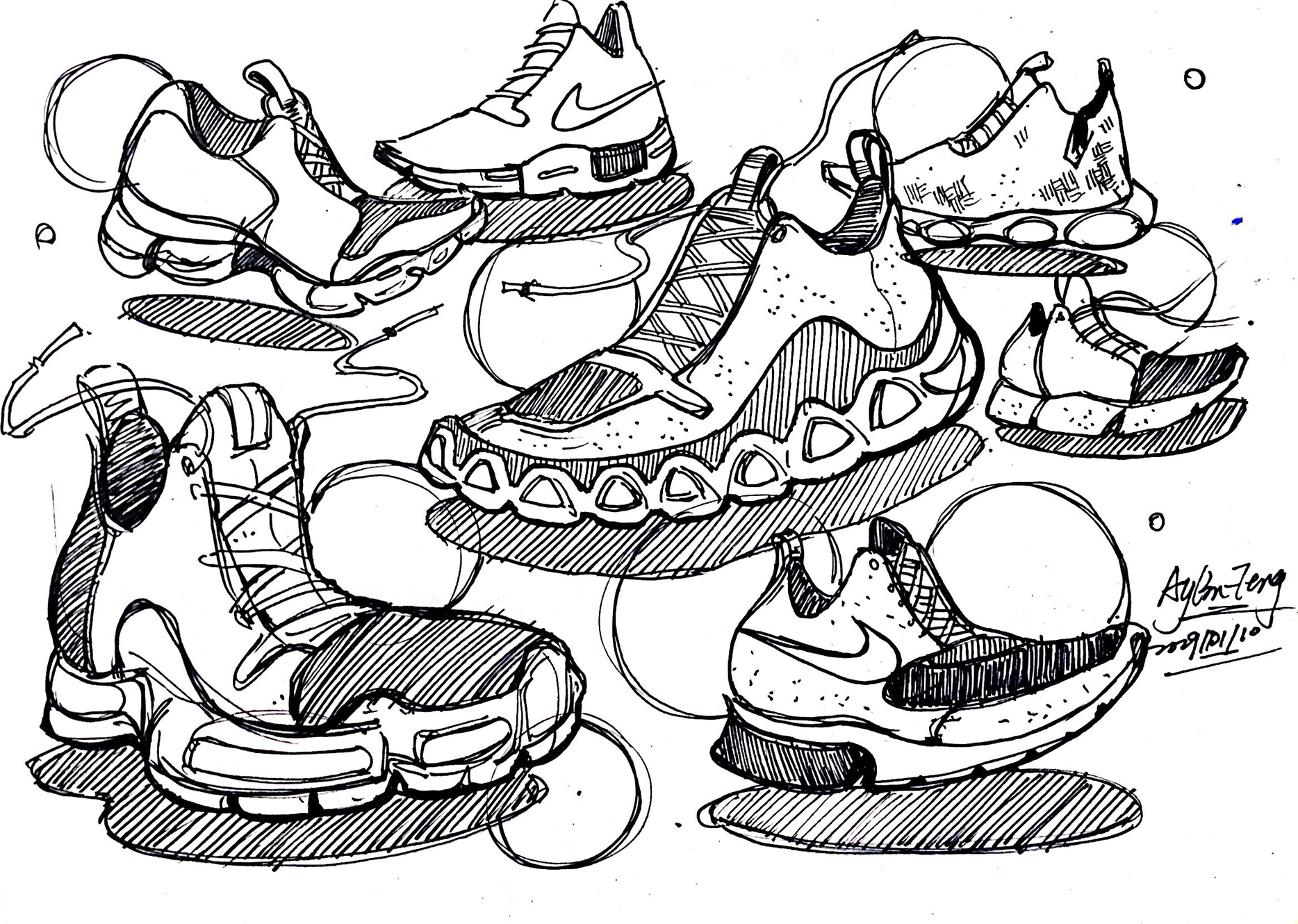 Teng Yilin，Hand drawn product design，Hand drawn industrial design，Designer's hand-painted book，Pursue dream Jiangnan Design Postgraduate Entrance Examination，