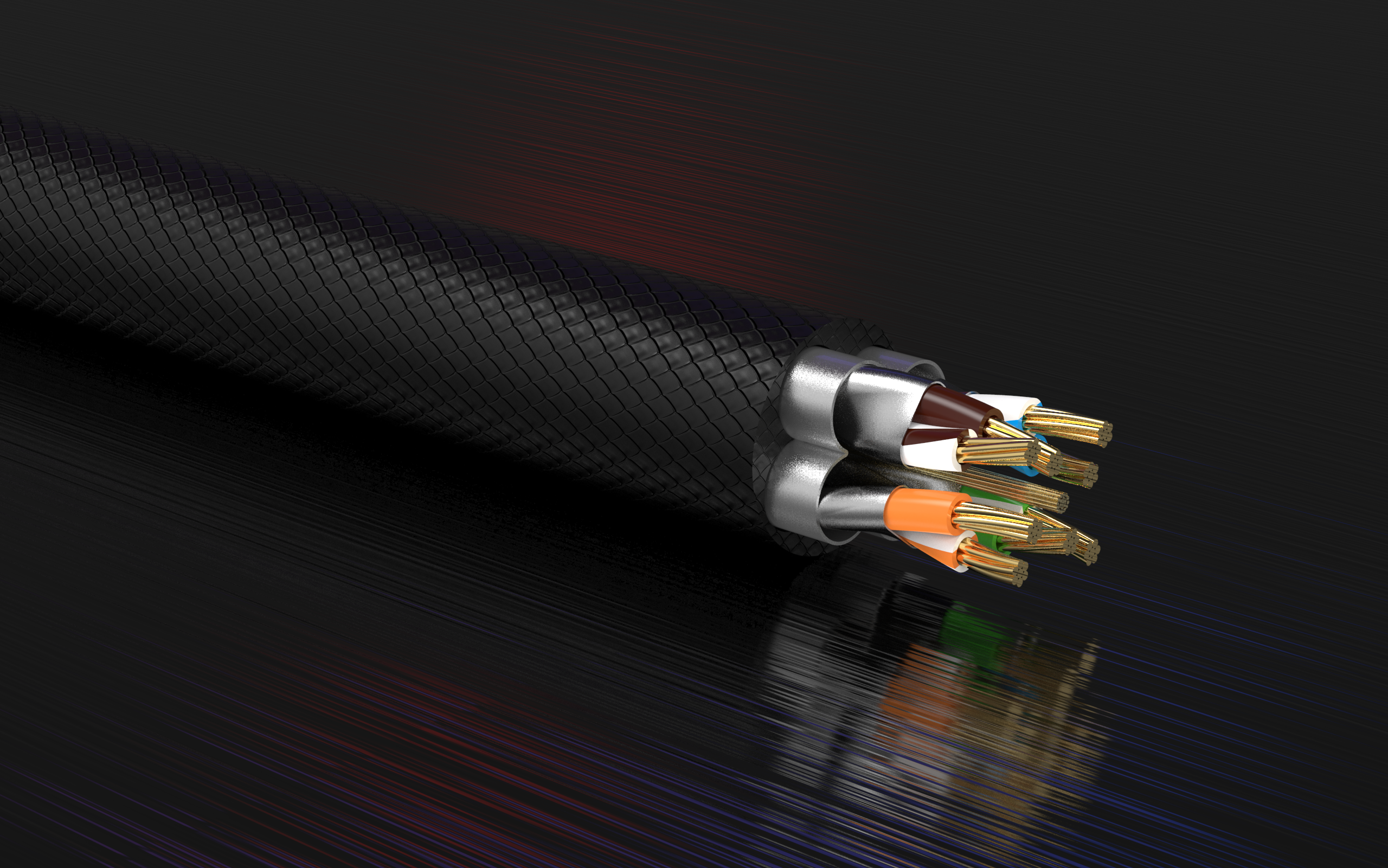 snake，Crazy Python，Network cable，rhino，keyshot，