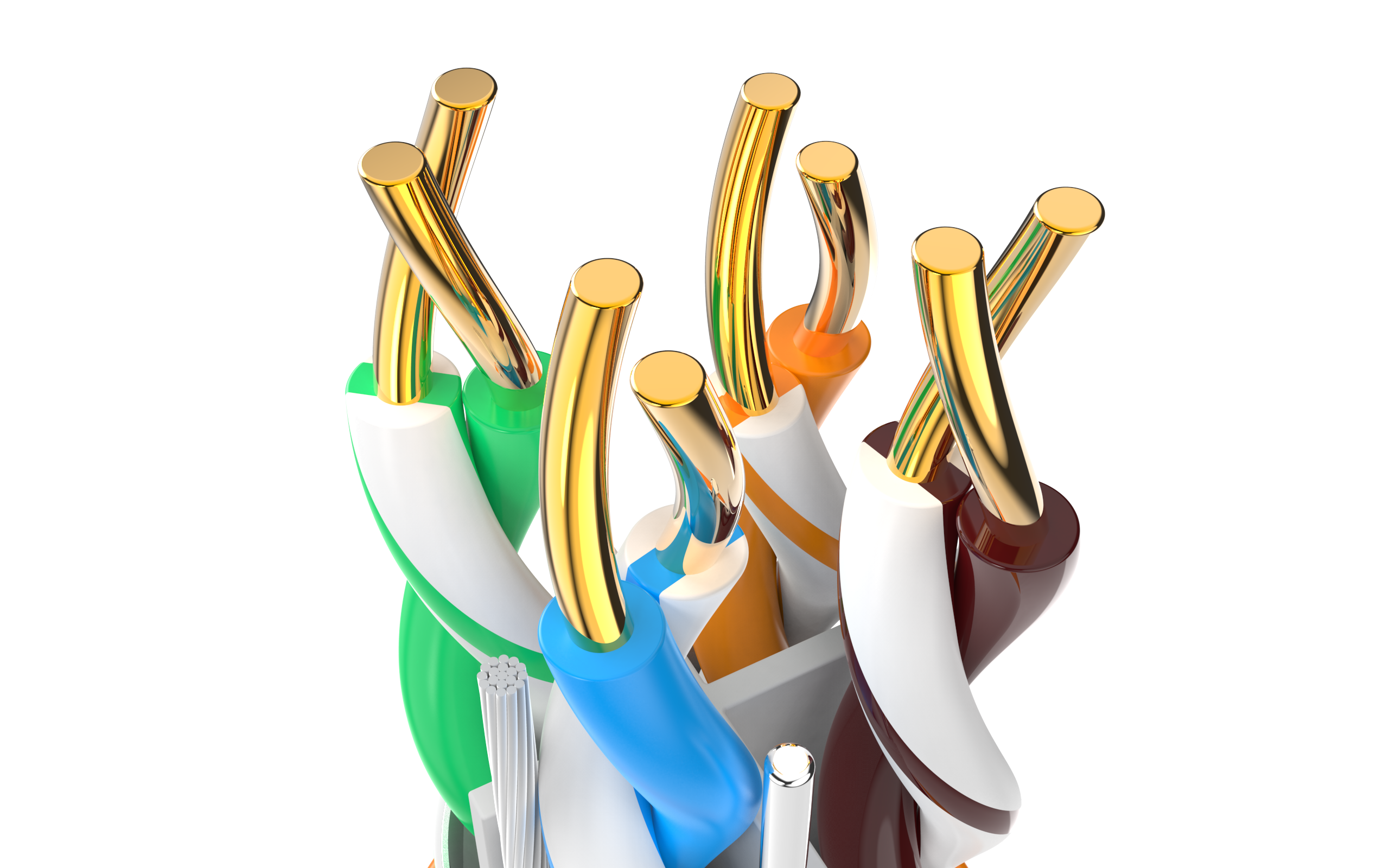 Network cable，network，Line，rhino，keyshot，