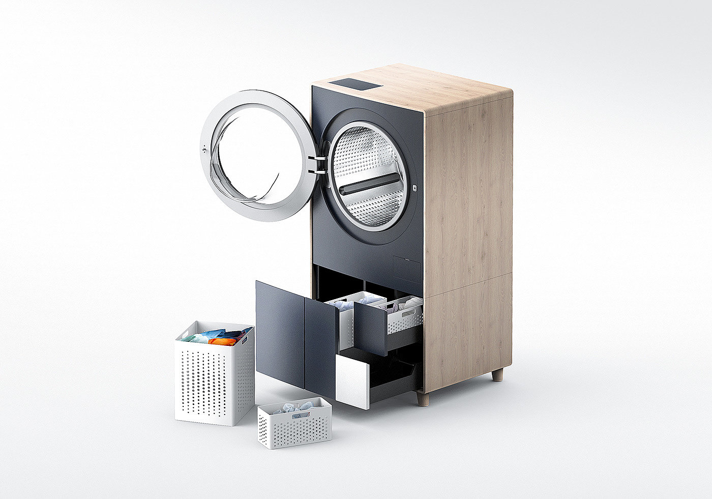 DRAWSHER，Washing machine，Household Electric Appliances，product design，