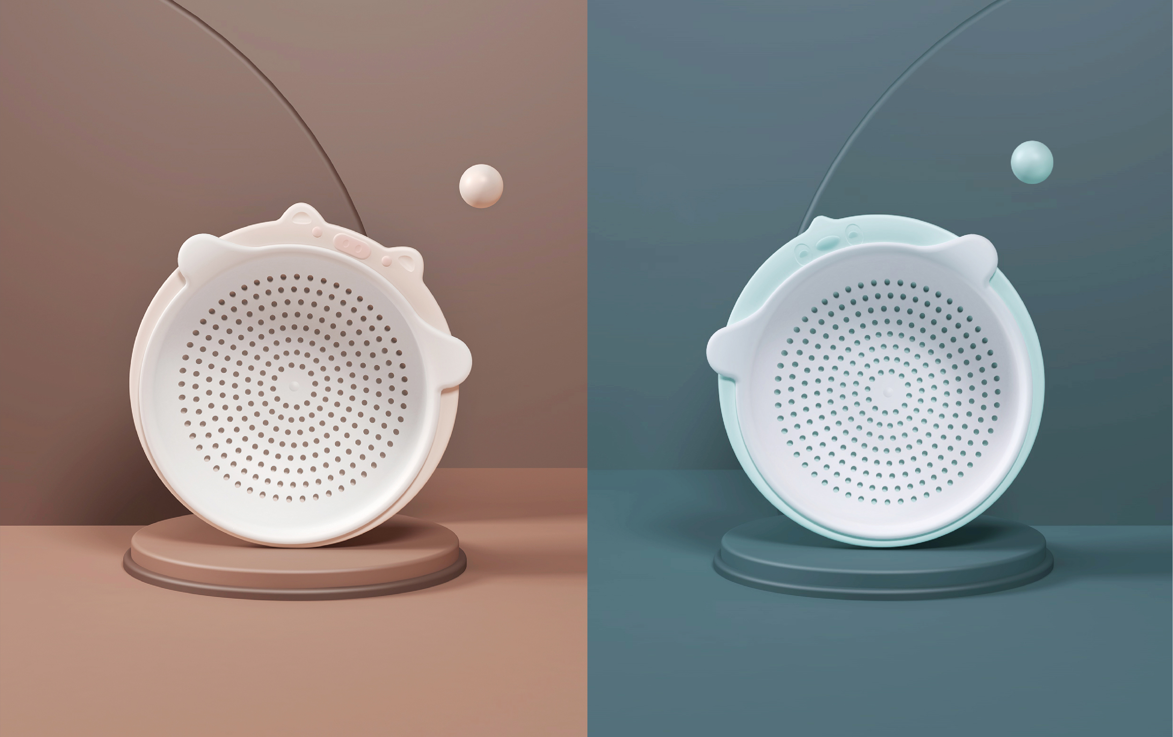 Cute pet drain basket，