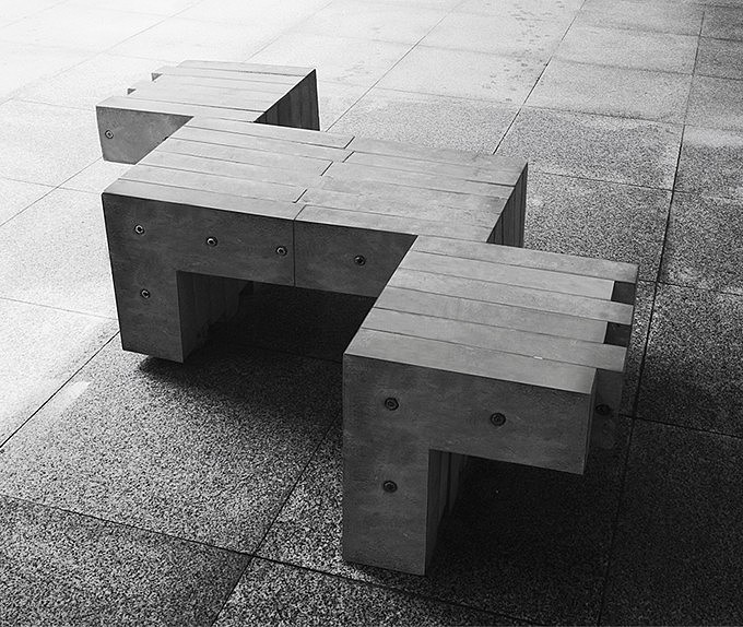 concrete，Public seat，Street furniture，