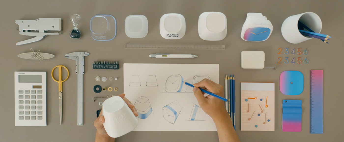 BKID co，blue，alarm clock，Balance Clock，