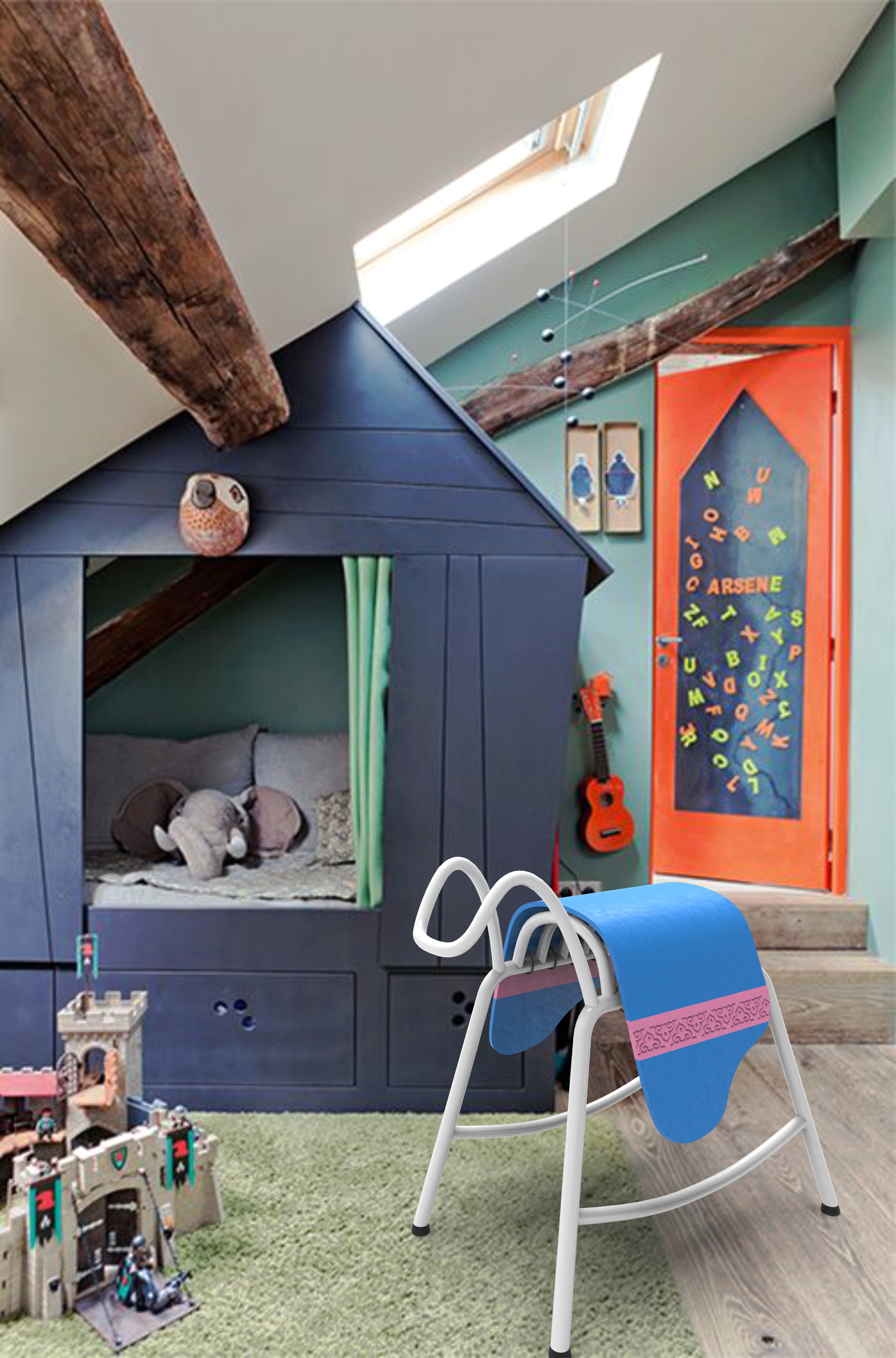 Horse culture leisure seat，