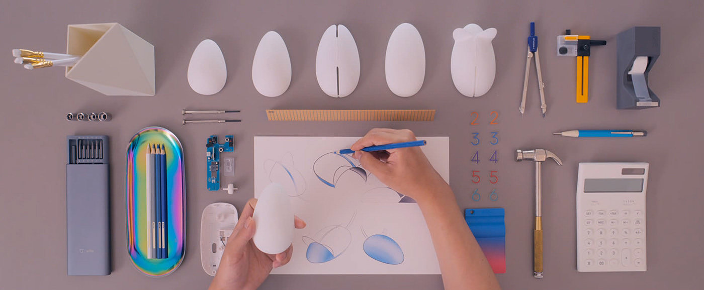 mouse，Creative design，Balance Mouse，BKID co，white，