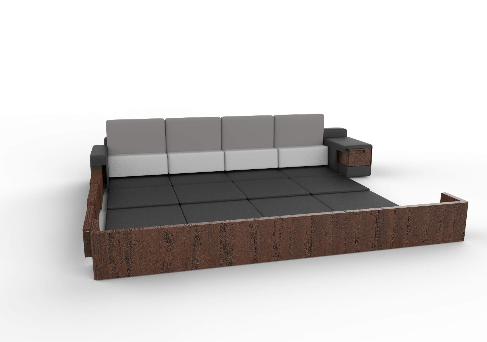 Sofa and bed, multifunctional，