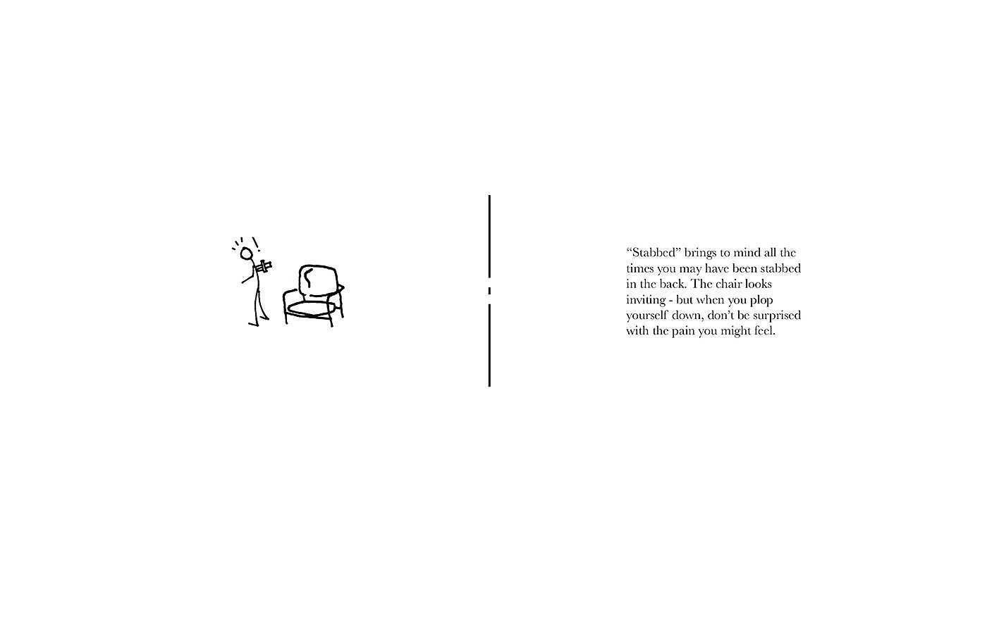 chair，Bad design，interest，emotion，