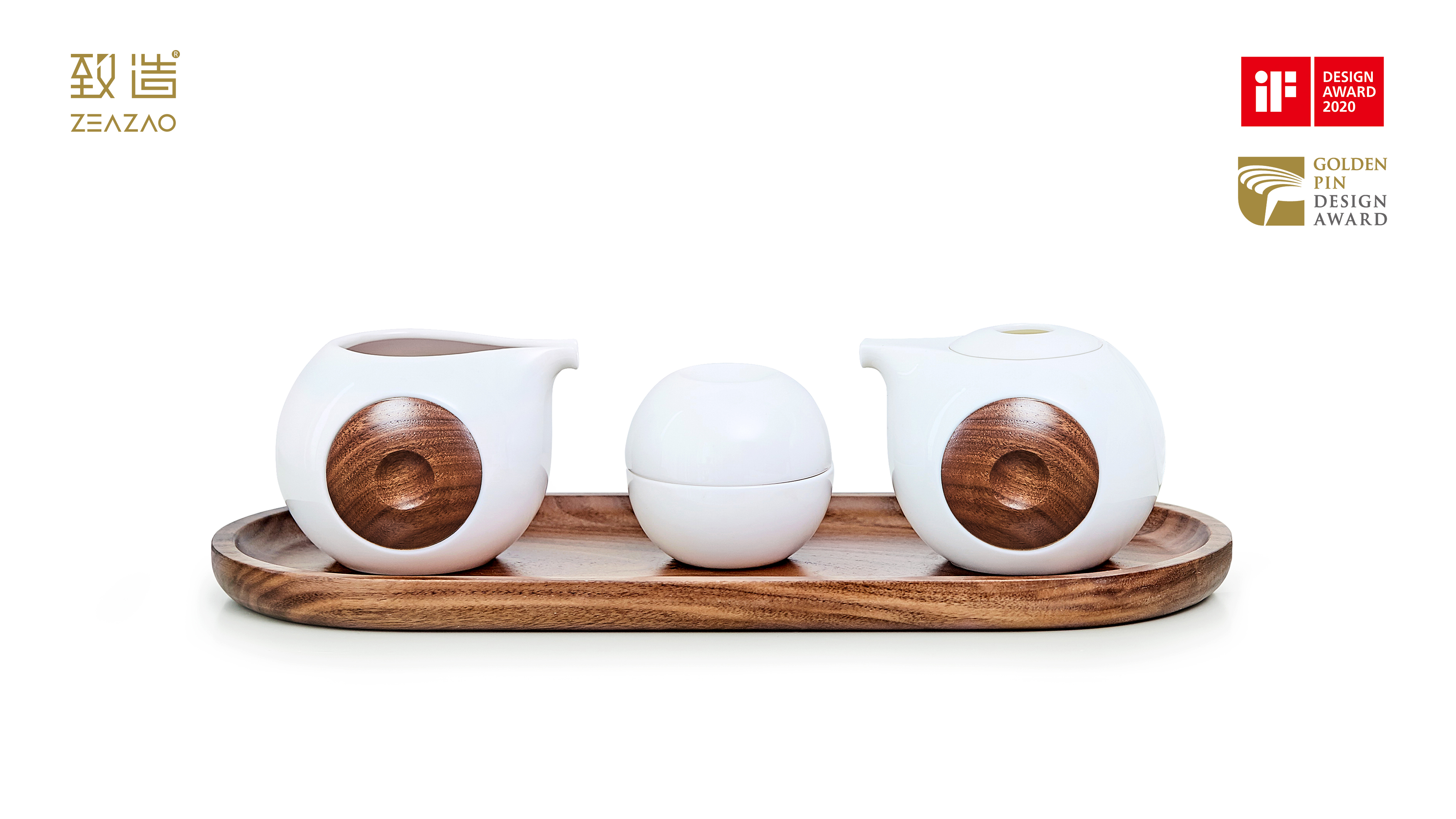 If design award，ZEAZAO，Make，Golden Point Design Award，Light life tea set，Simple tea set，Ultimate creation，