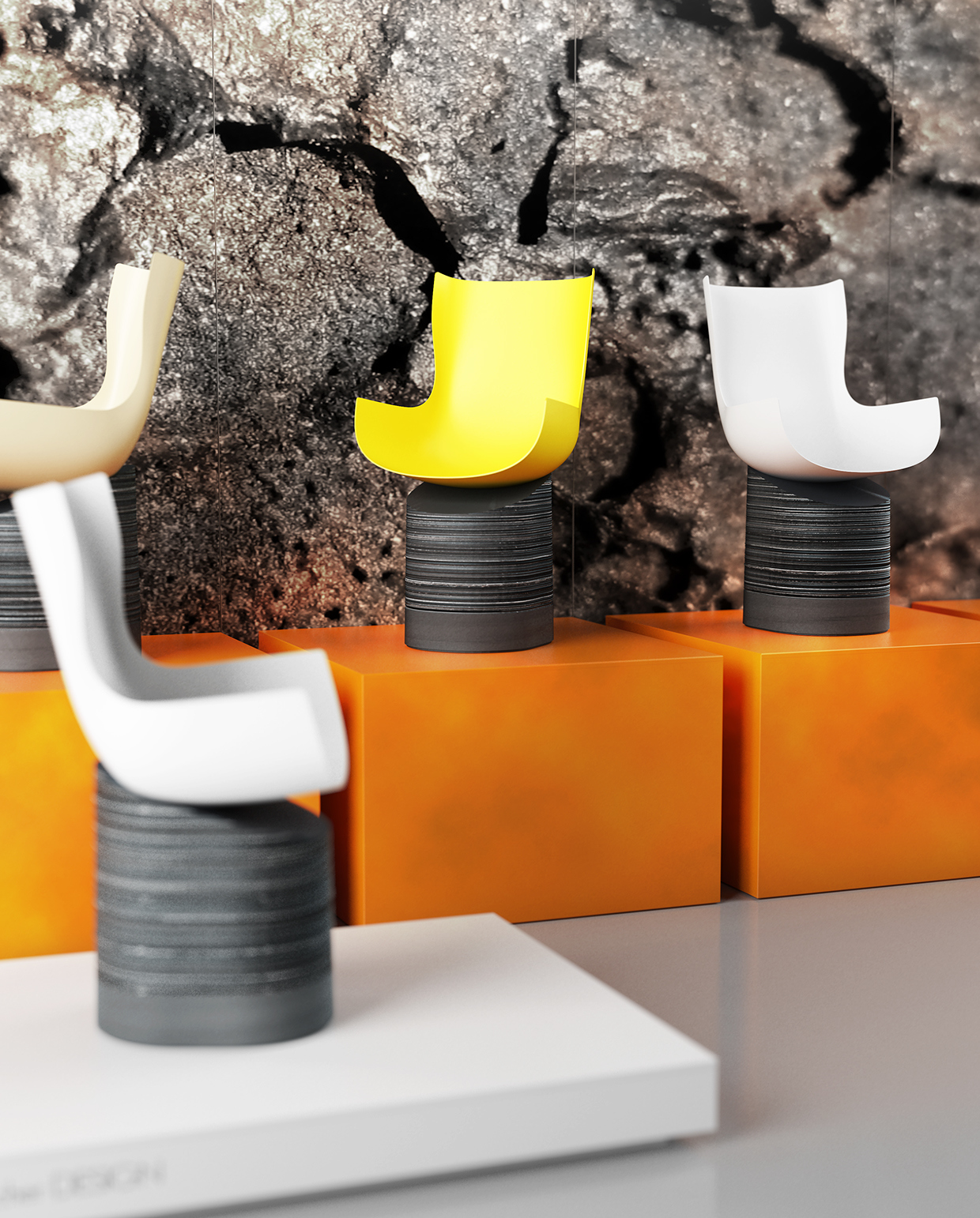 Home Furnishing，chair，Marble，Plastic，originality，