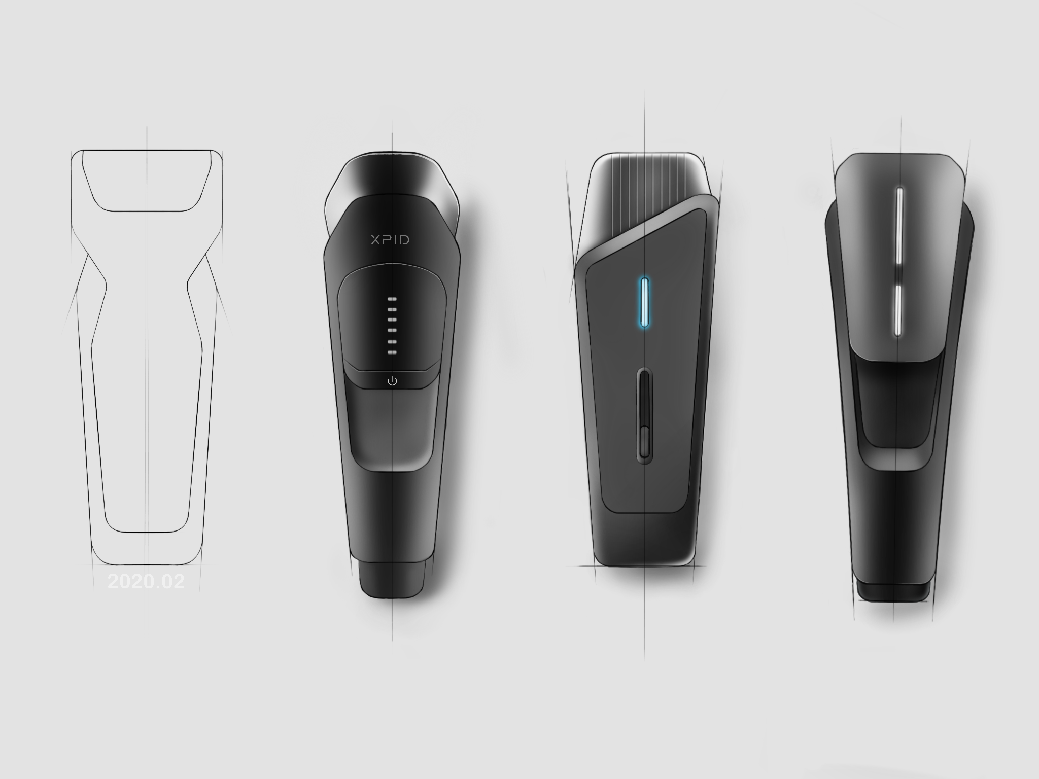 Hand drawn iPad products，