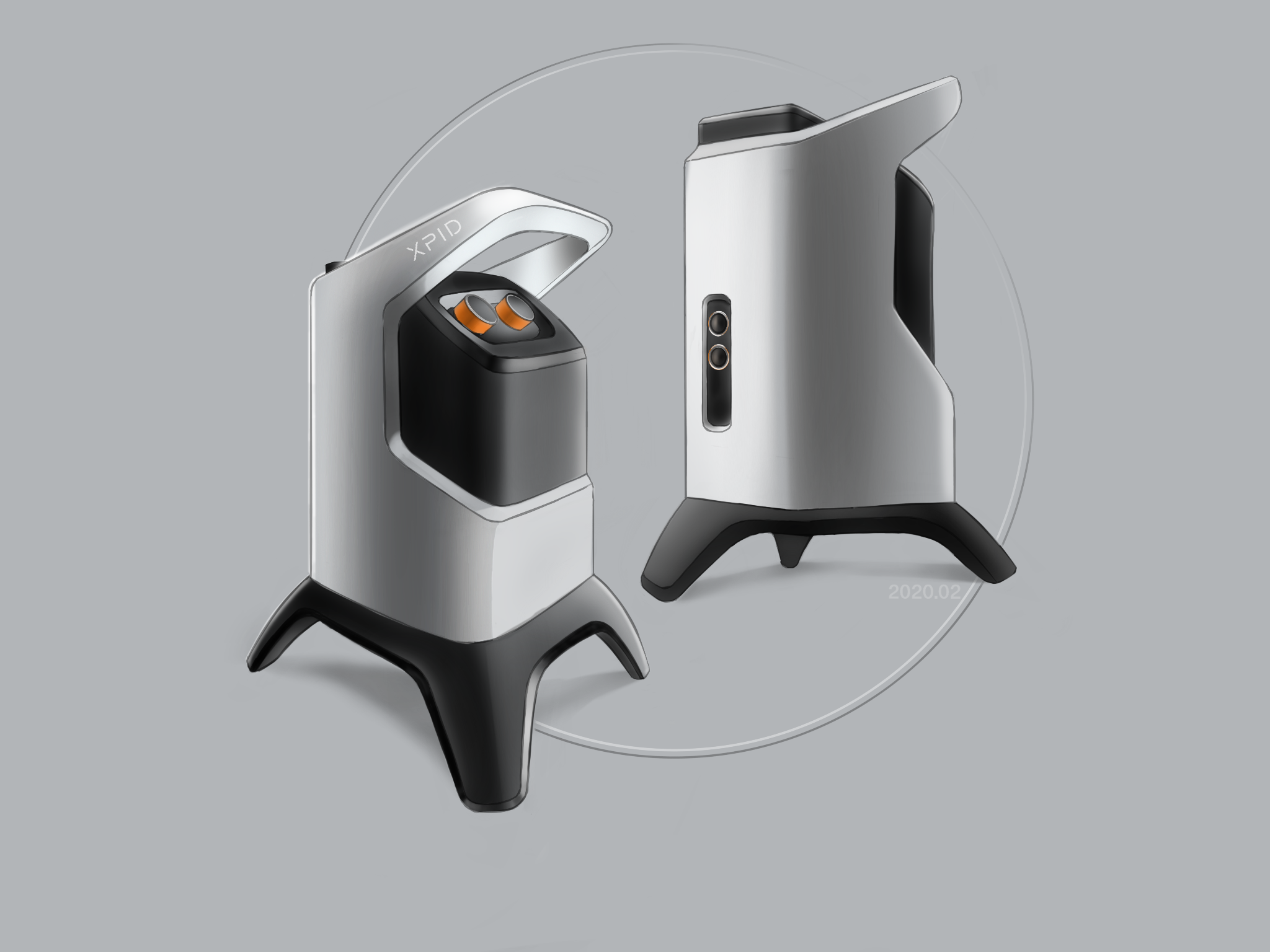 Hand drawn iPad products，