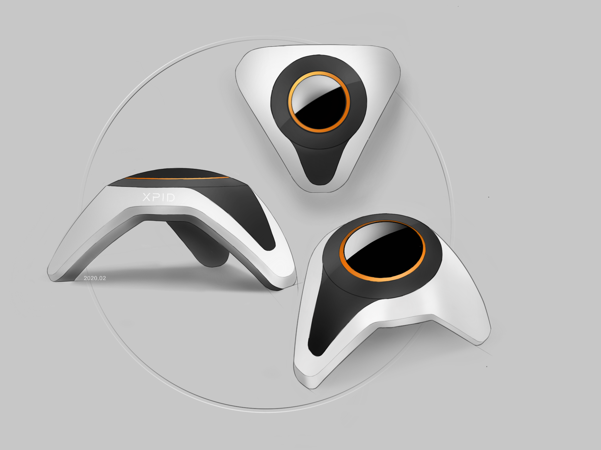 Hand drawn iPad products，