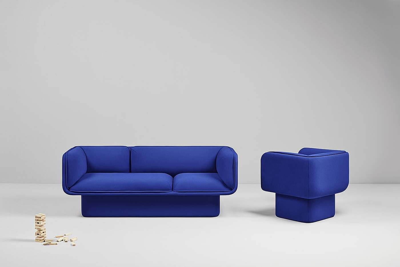 Monochrome design，geometry，Soft minimalism，furniture，