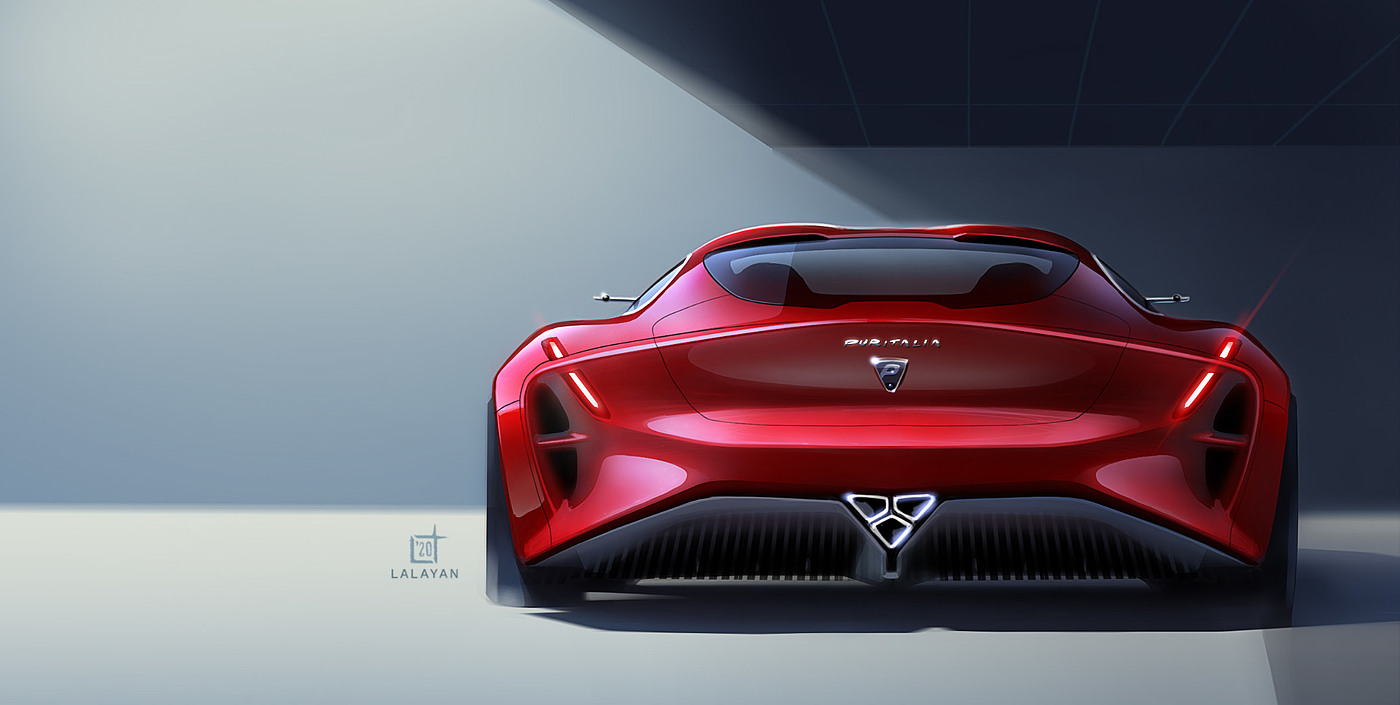 Sports car，Italy，Render，idea sketch ，