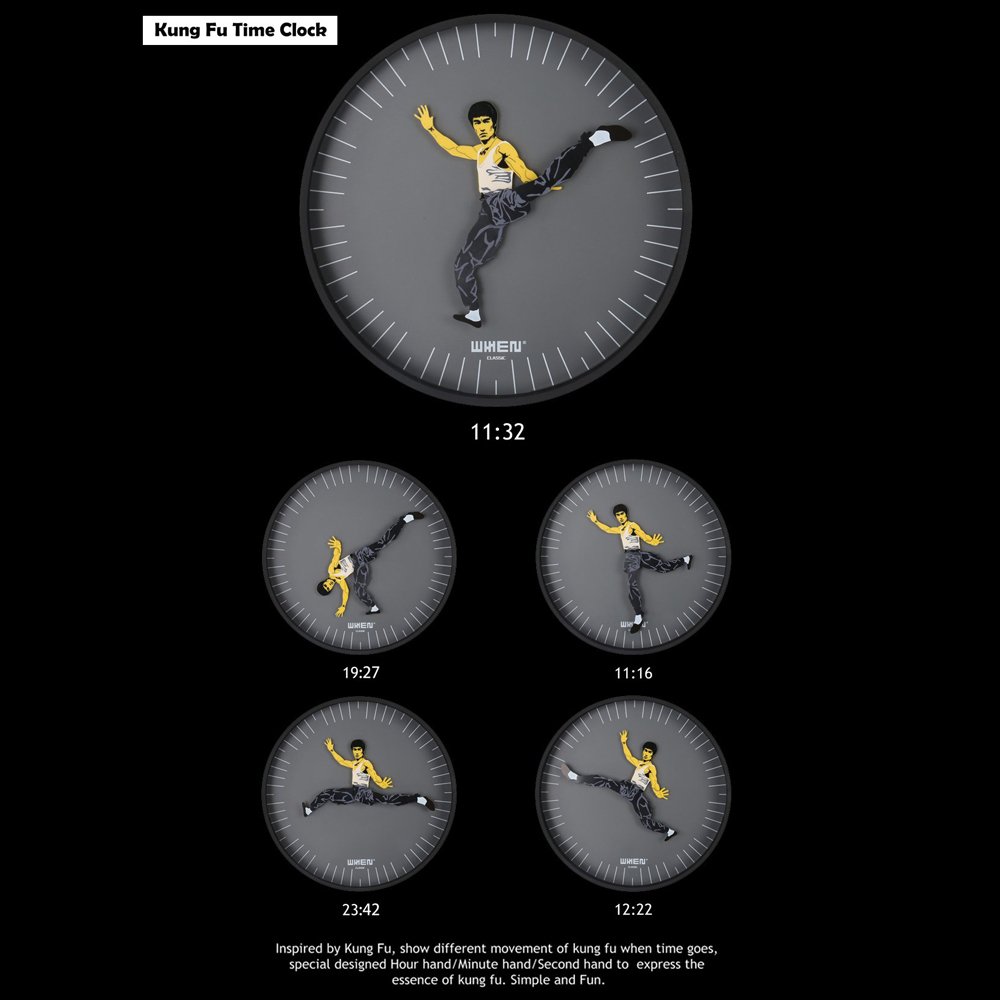 interest，Chinese kung fu，Culture，Clock design，