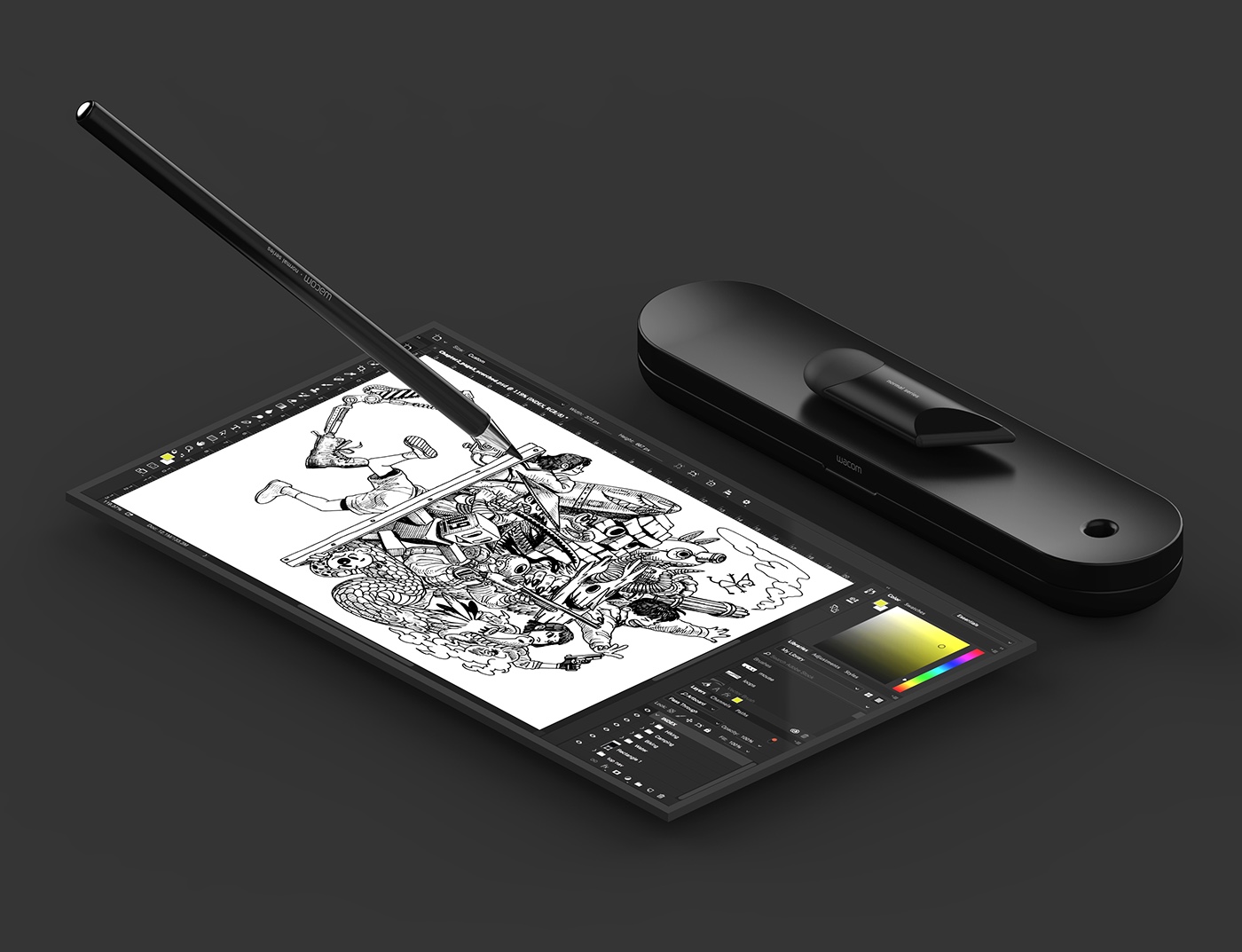Hand drawn pen，Wacom，Interaction design，