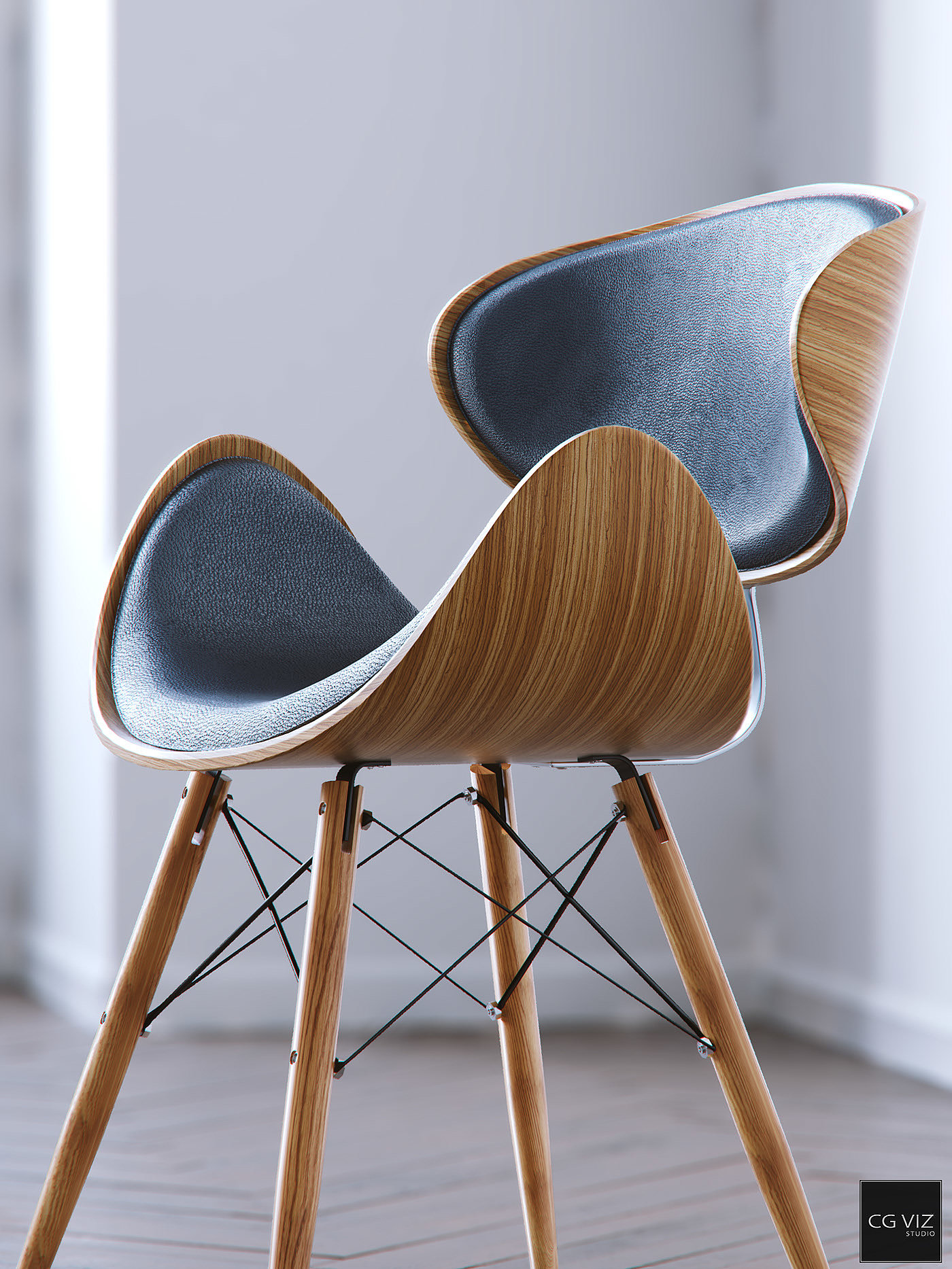 chair，visualization，wooden ，