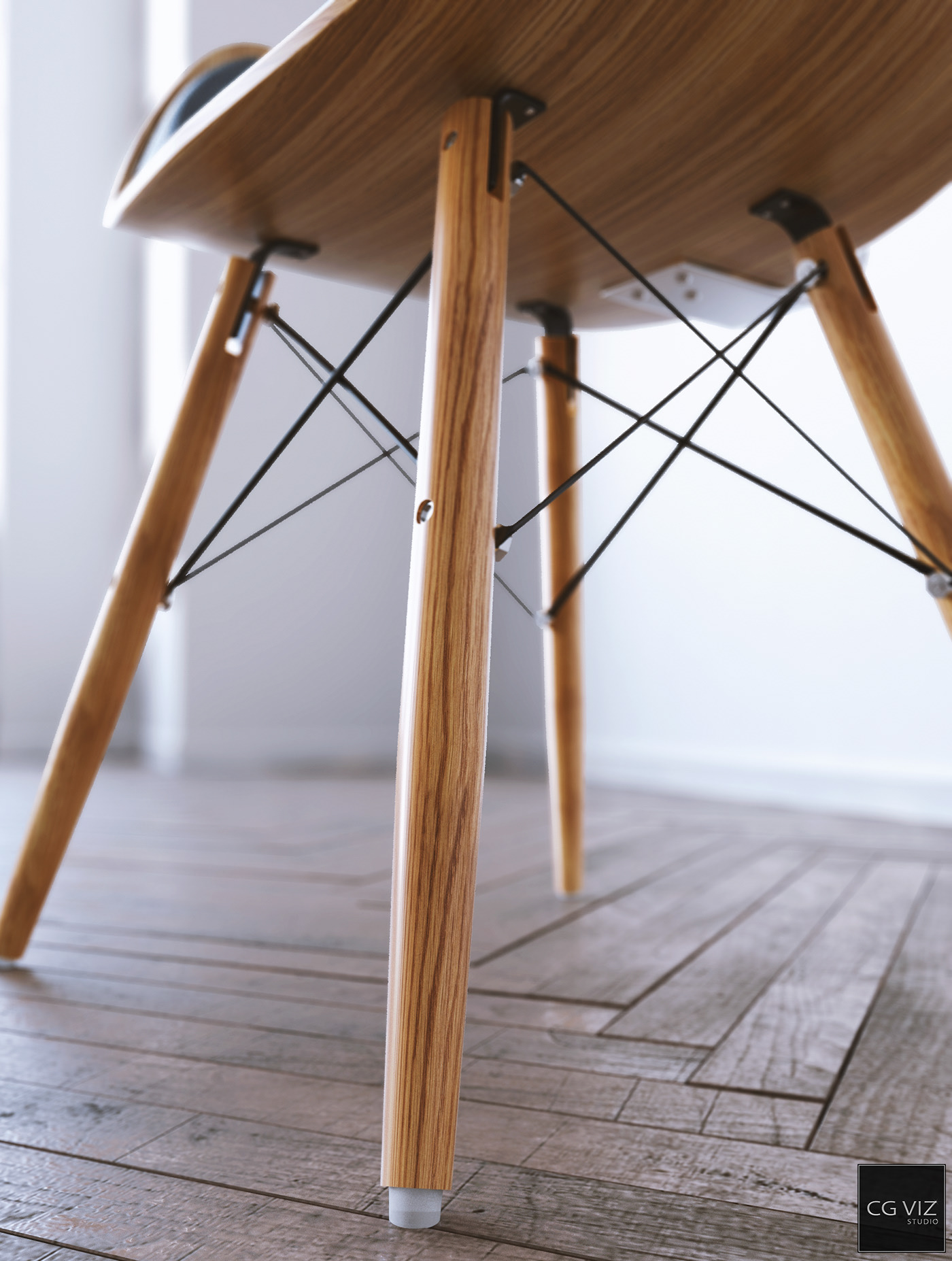 chair，visualization，wooden ，